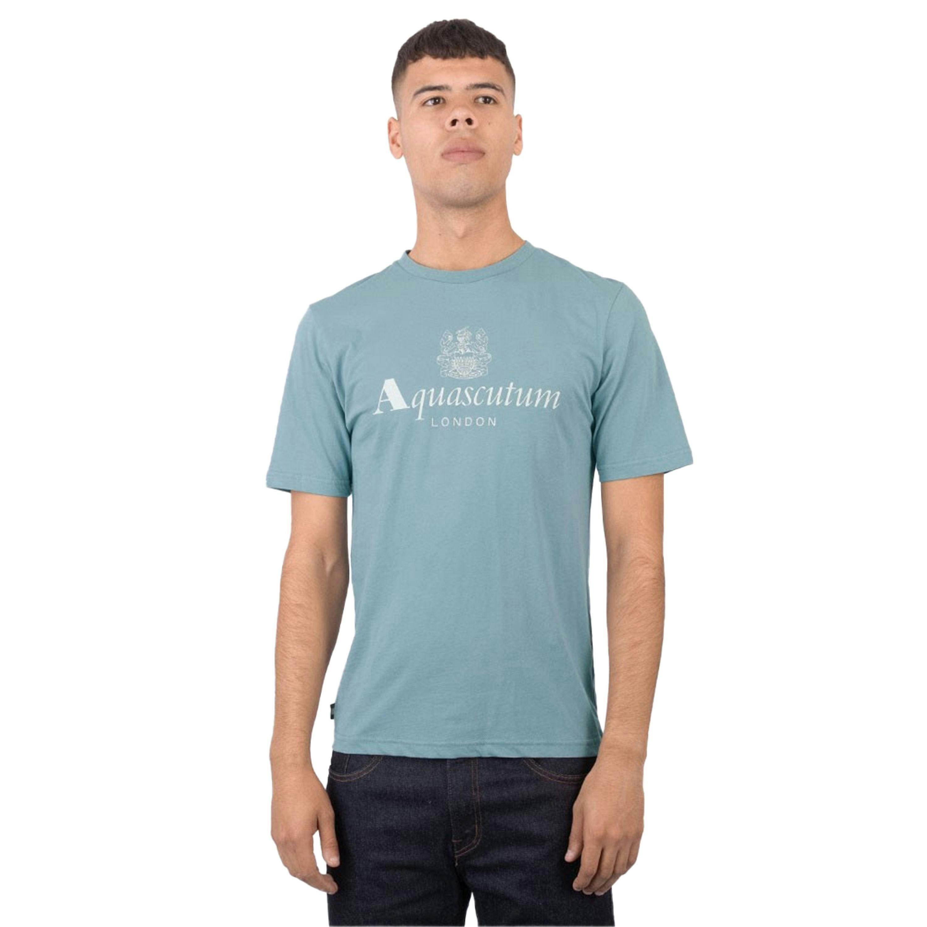 Aquascutum Mens Active Big Logo T-Shirt , view 3 of 3