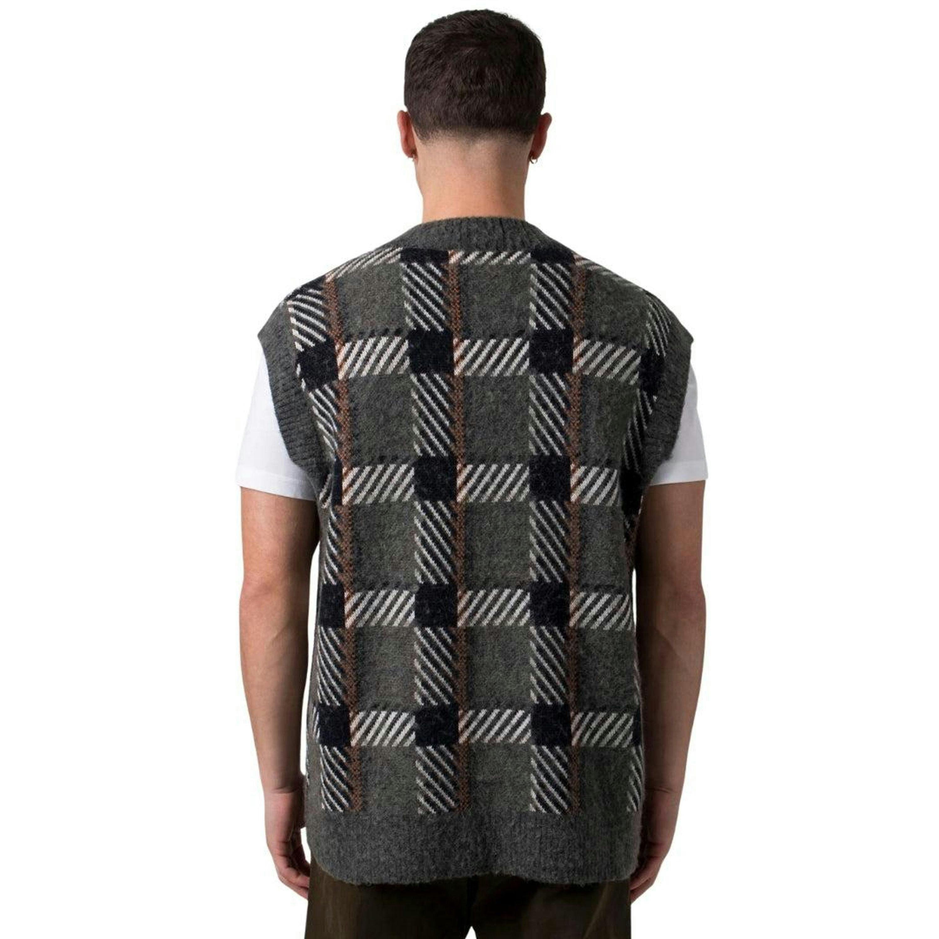 Fred Perry Mens Tartan Sweater Vest , view 2 of 3