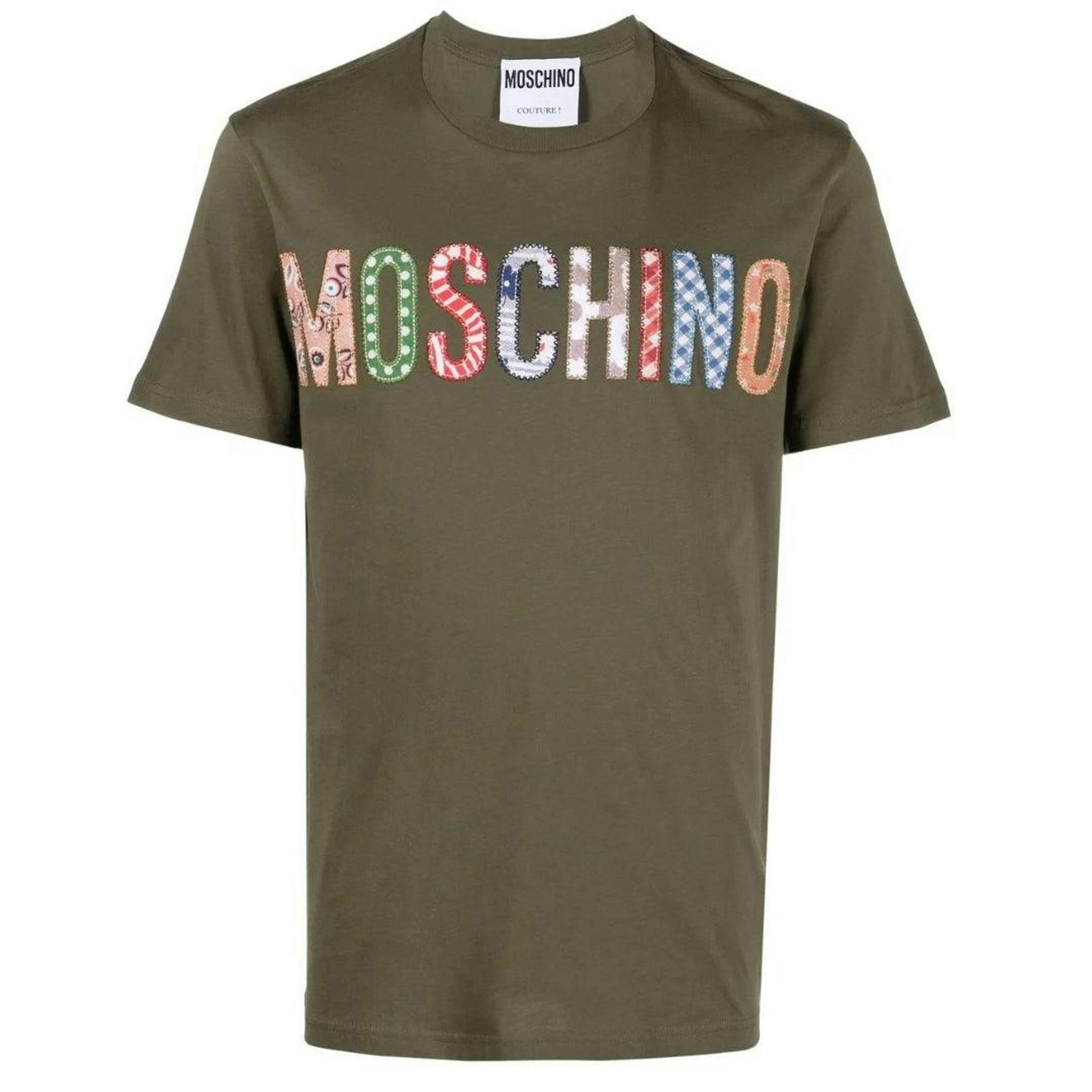 Moschino Mens Embroidered Logo T-Shirt , view 1 of 4