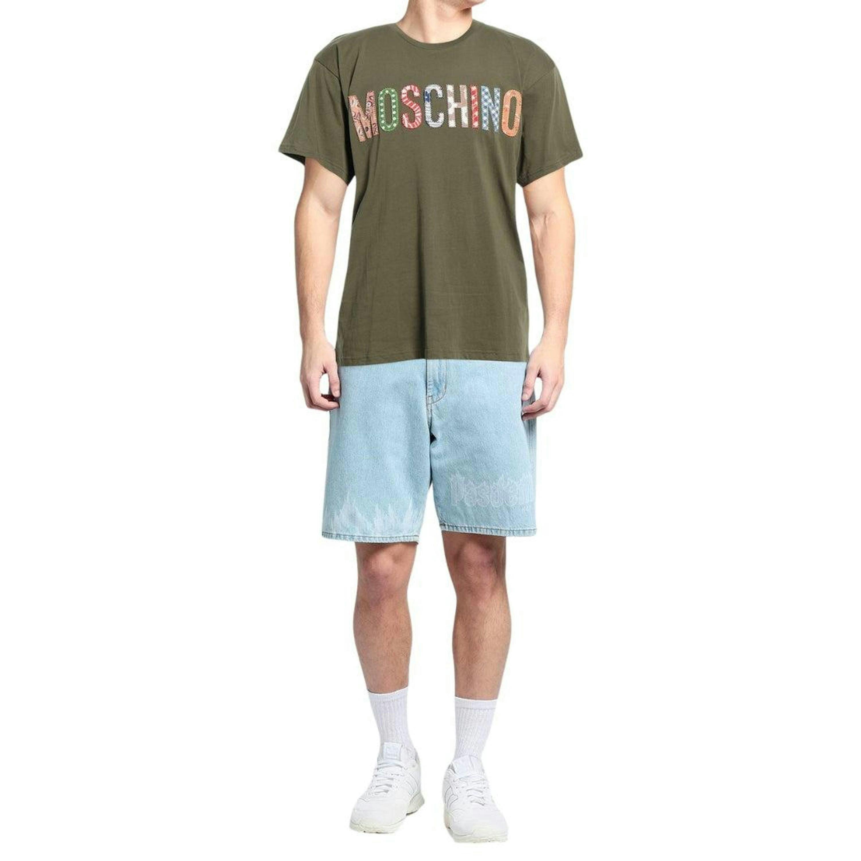 Moschino Mens Embroidered Logo T-Shirt , view 2 of 4