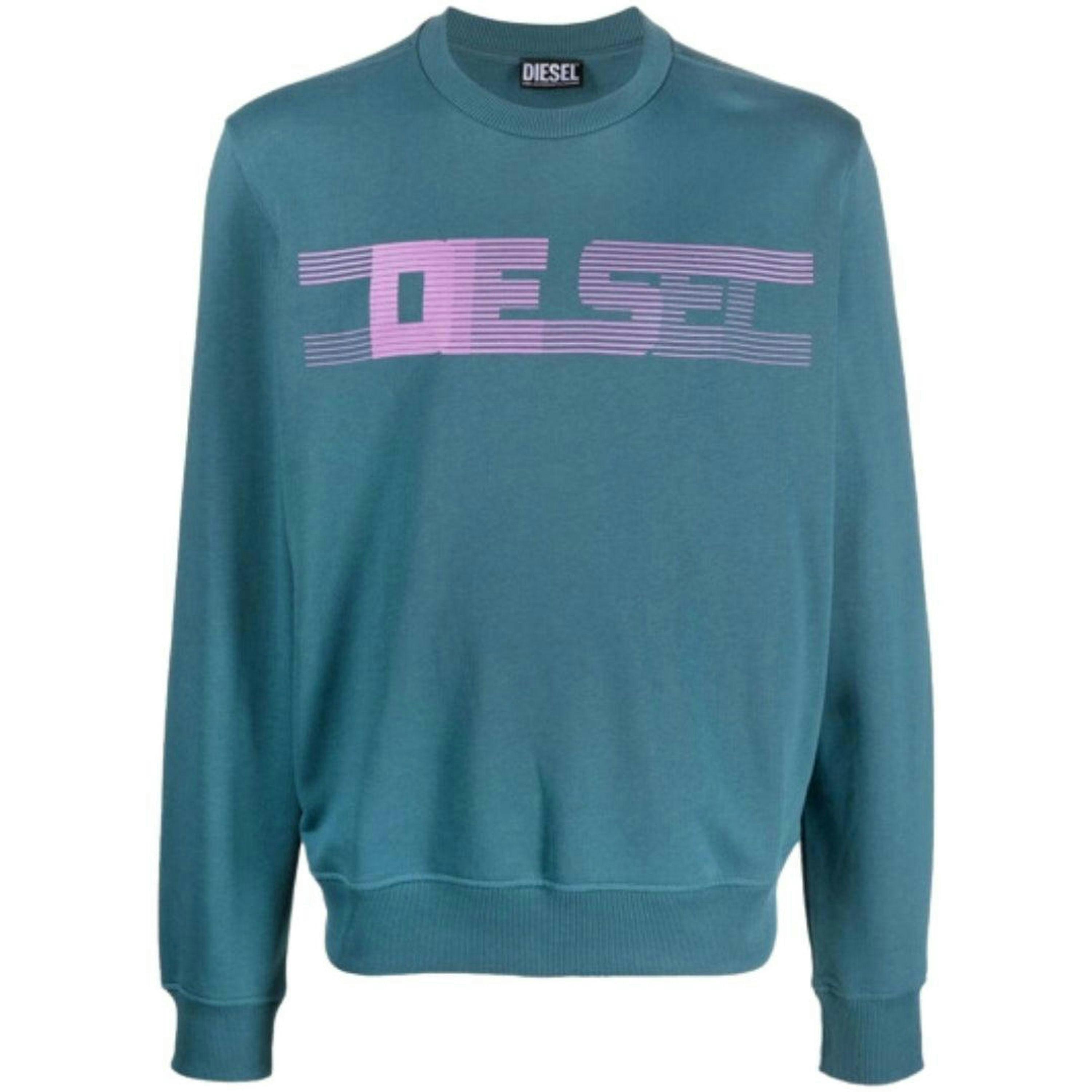 Diesel Unisex Adult Striped Logo Sweatshirt , view 1 of 5