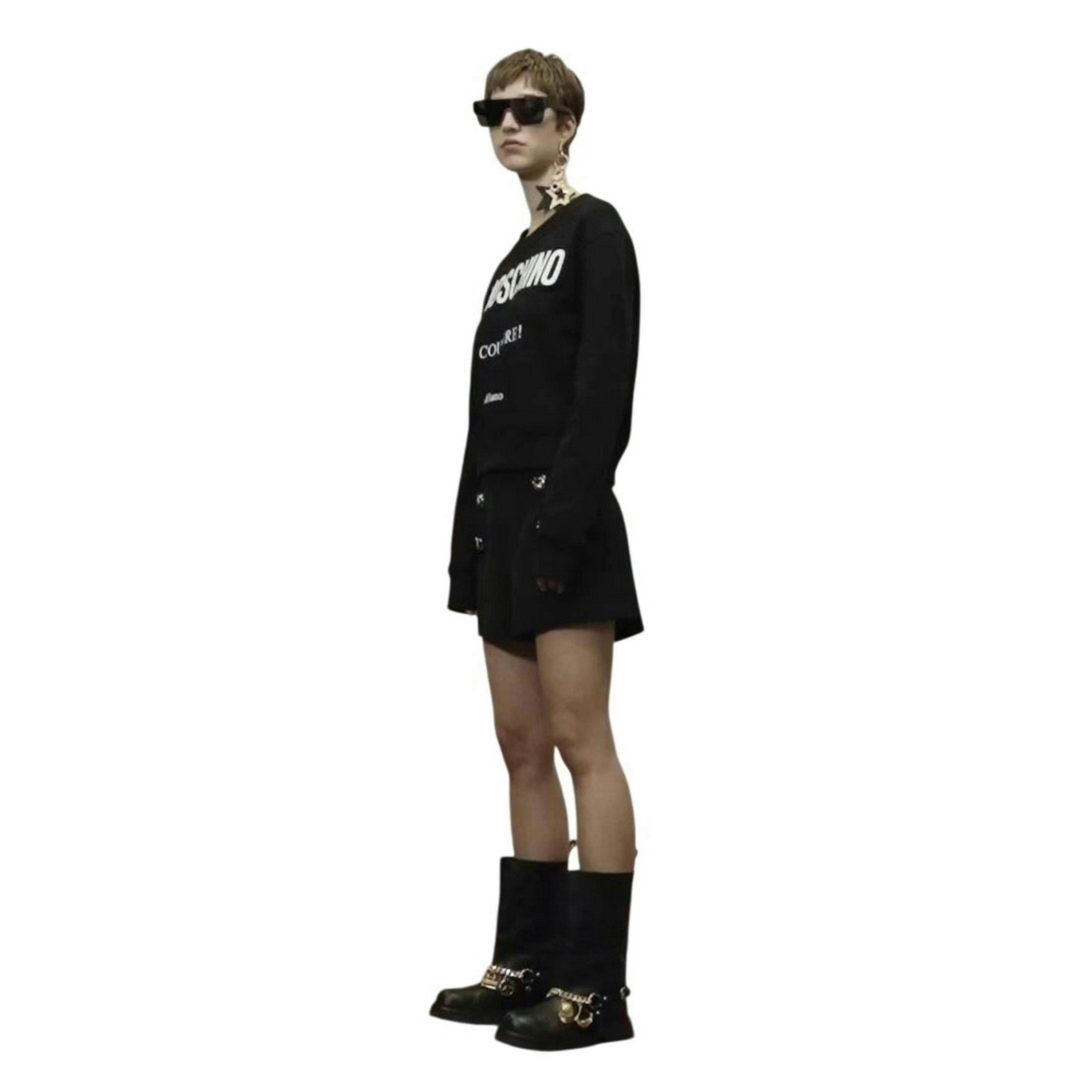 Moschino Womens Couture Milano Sweatshirt , view 3 of 4