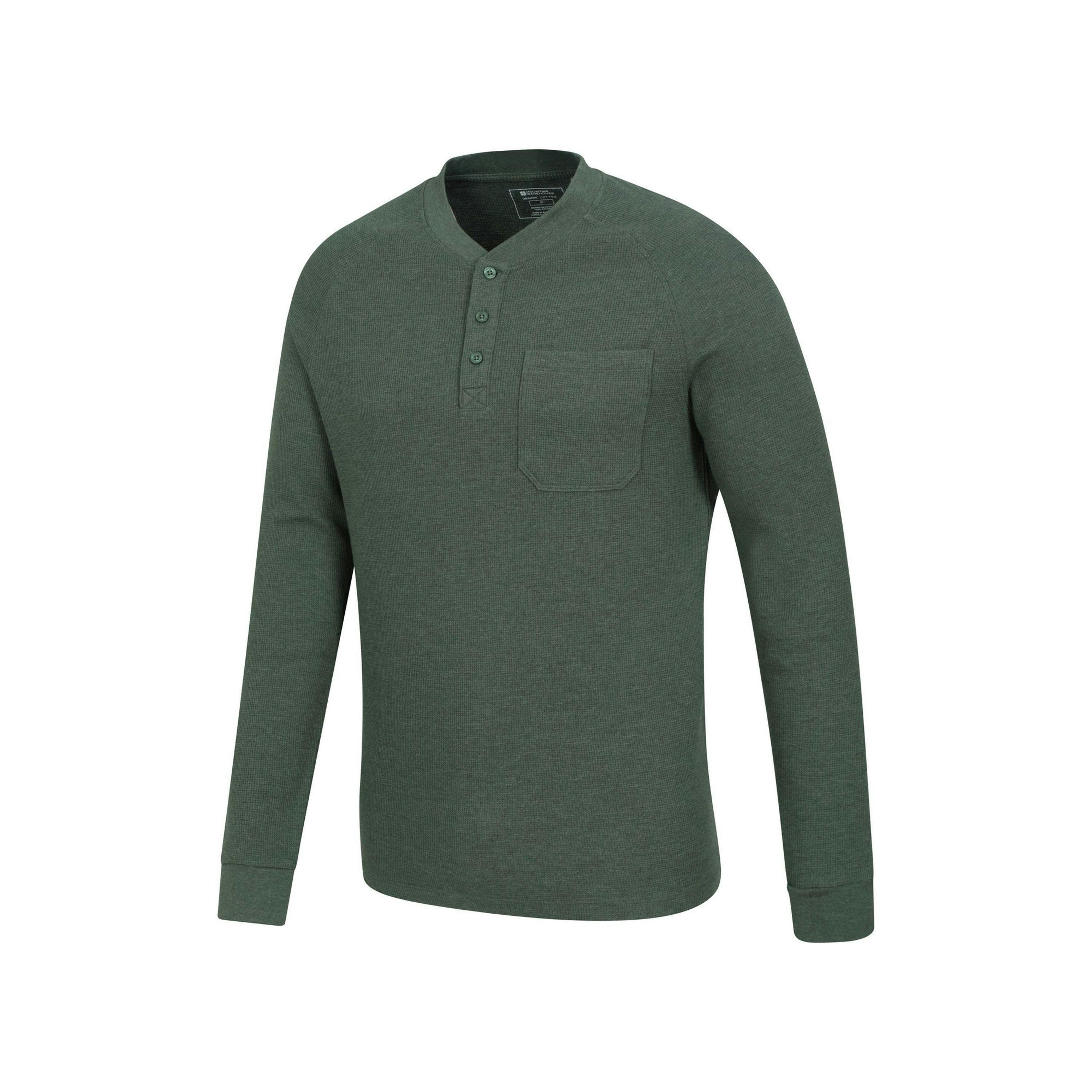 Mountain Warehouse Mens Selby Waffle Henley T-Shirt , view 4 of 4