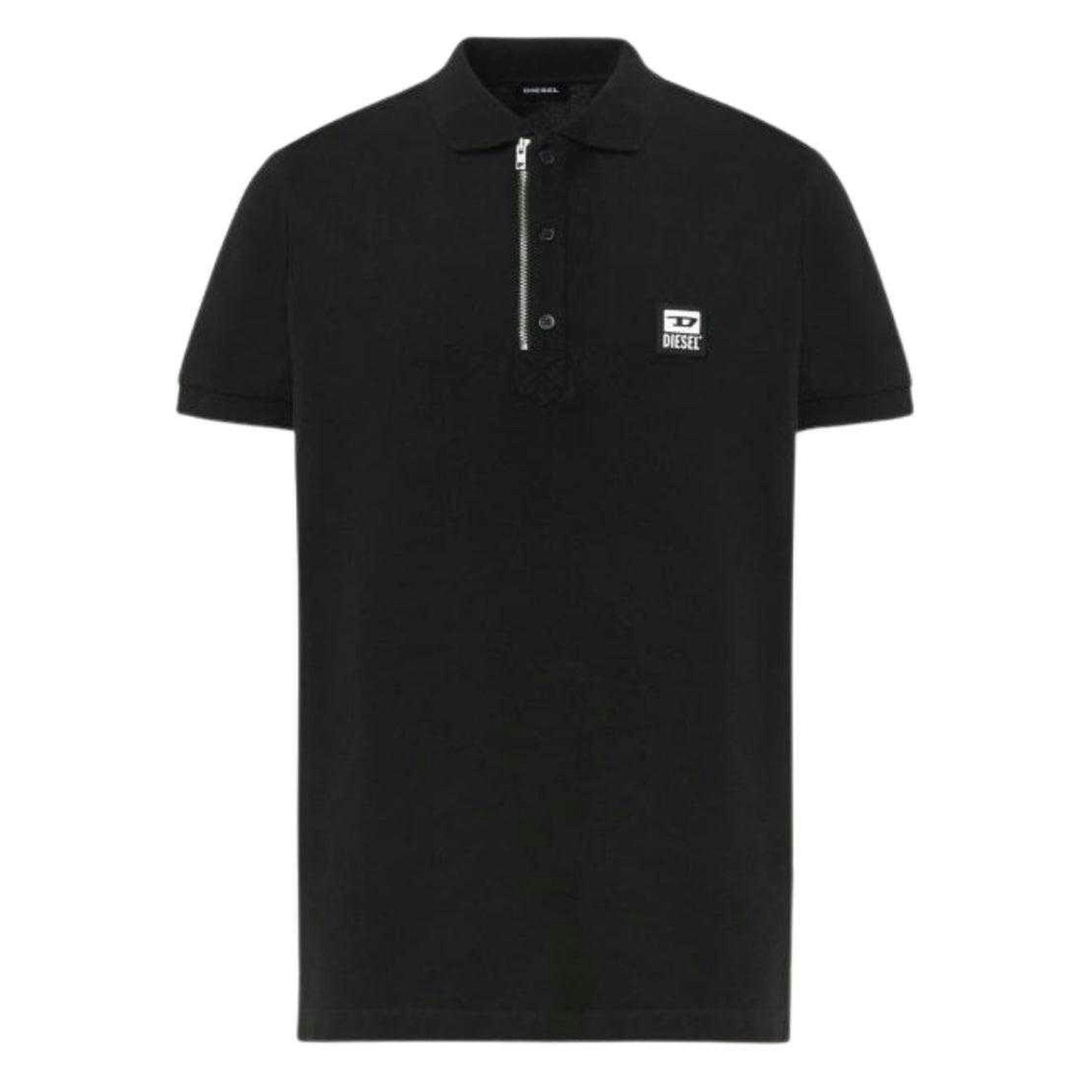 Diesel Mens T-Harry Zip Neck Polo Shirt , view 1 of 2