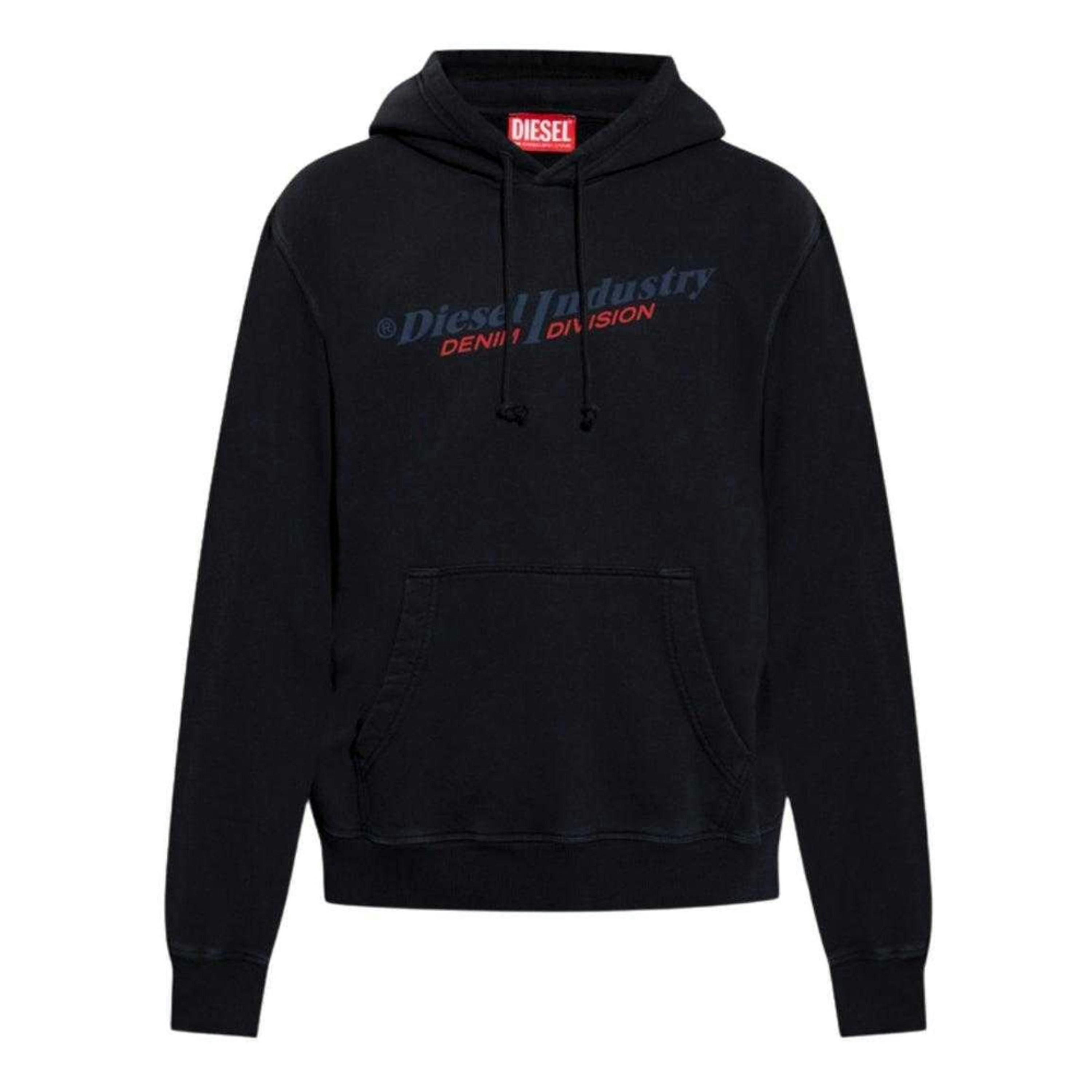 Diesel Mens Industry Denim Division Hoodie , view 1 of 3