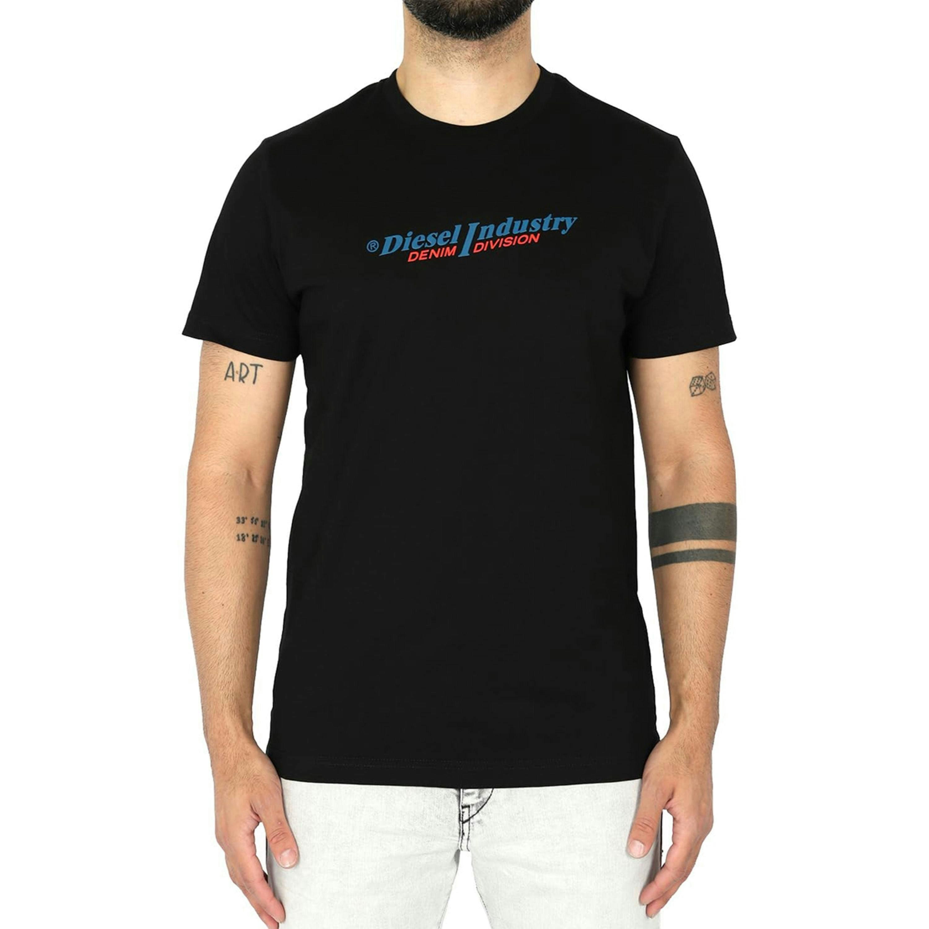 Diesel Unisex Adult Industry Denim Division Logo T-Shirt , view 4 of 4