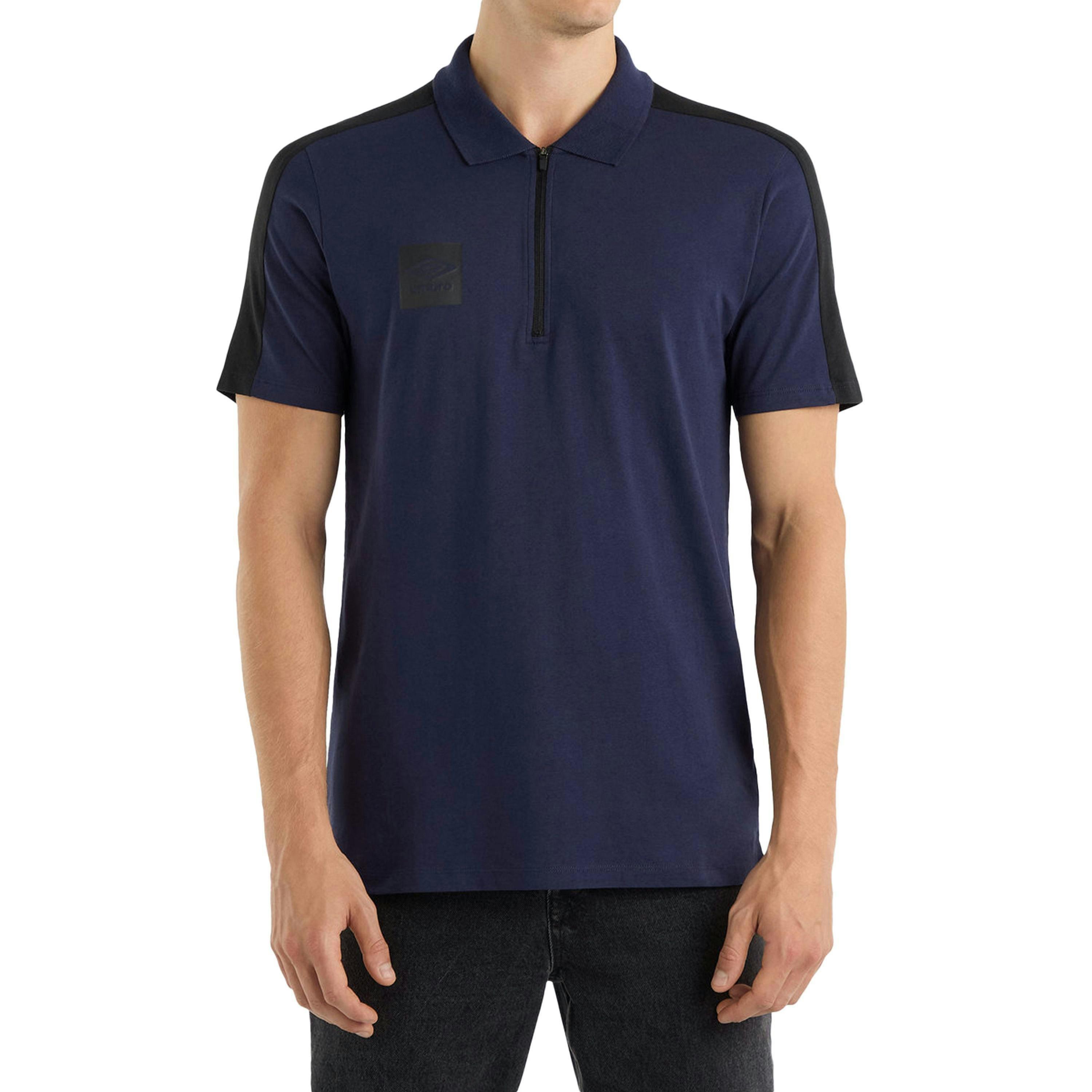 Umbro Mens Terrace Quarter Zip Polo Shirt , view 3 of 3