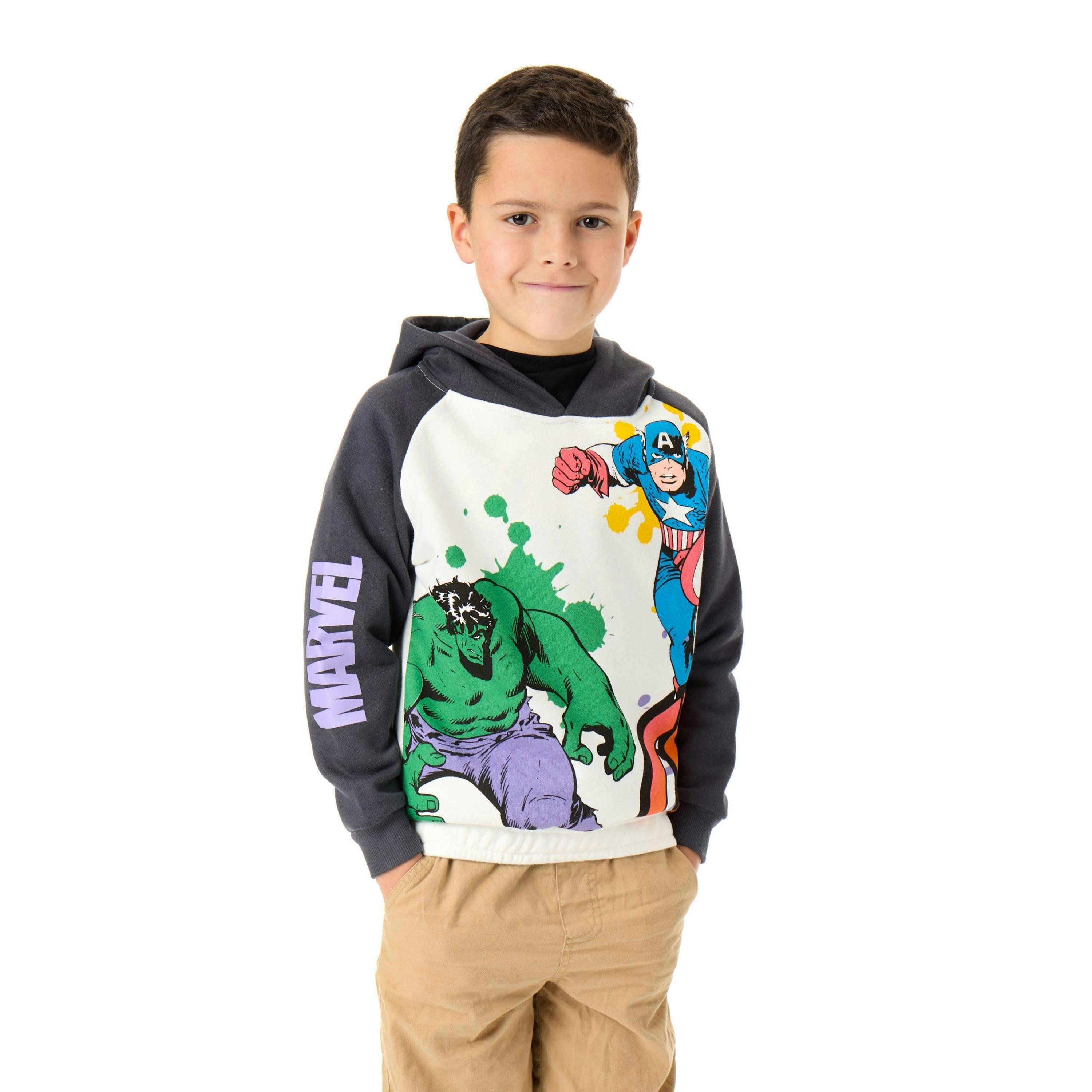 Marvel Boys Multicoloured Multi Character Hoodie by Vanilla Underground , view 1 of 1