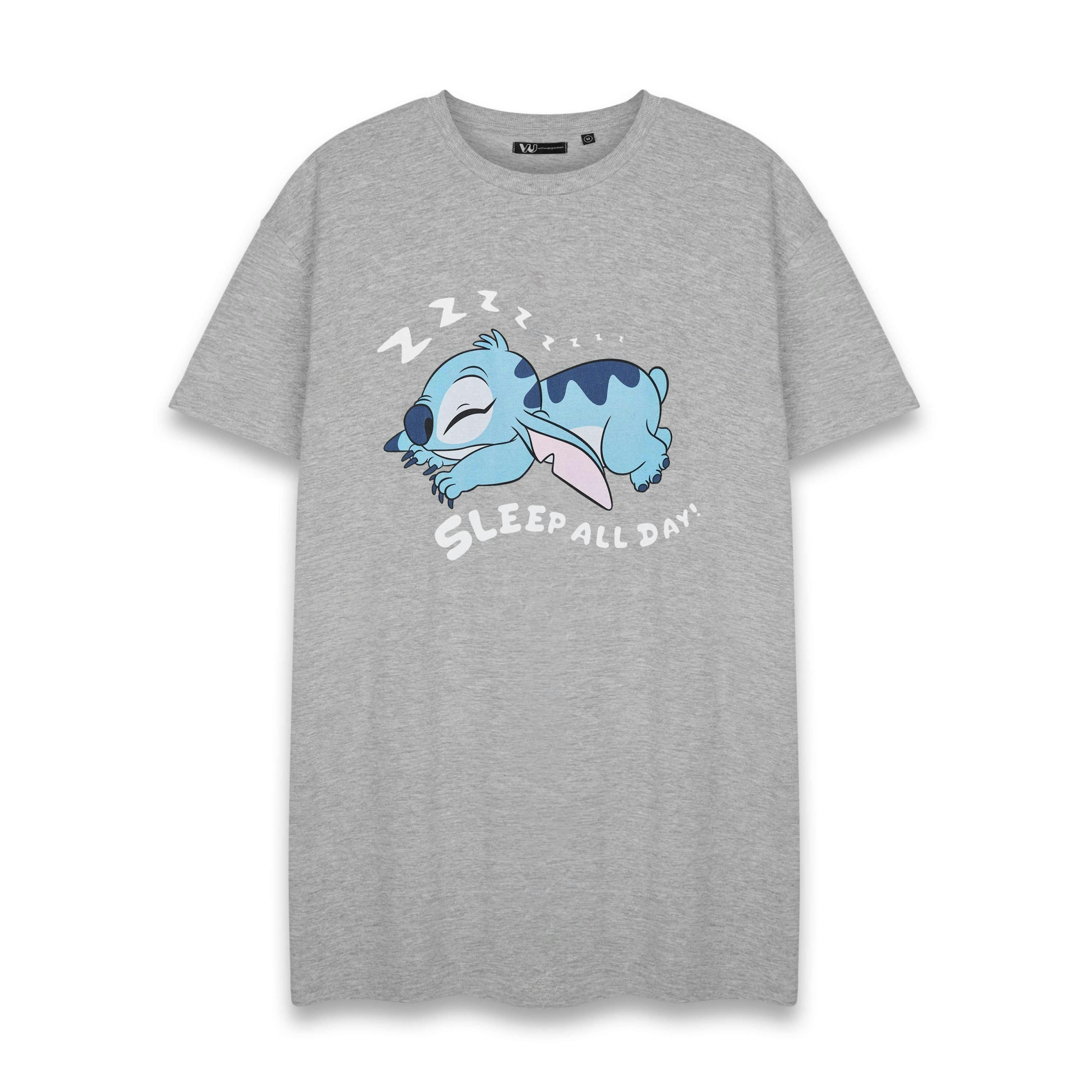 Disney Womens Grey Sleep All Day Short Sleeve Nightdress by Vanilla Underground , view 1 of 1