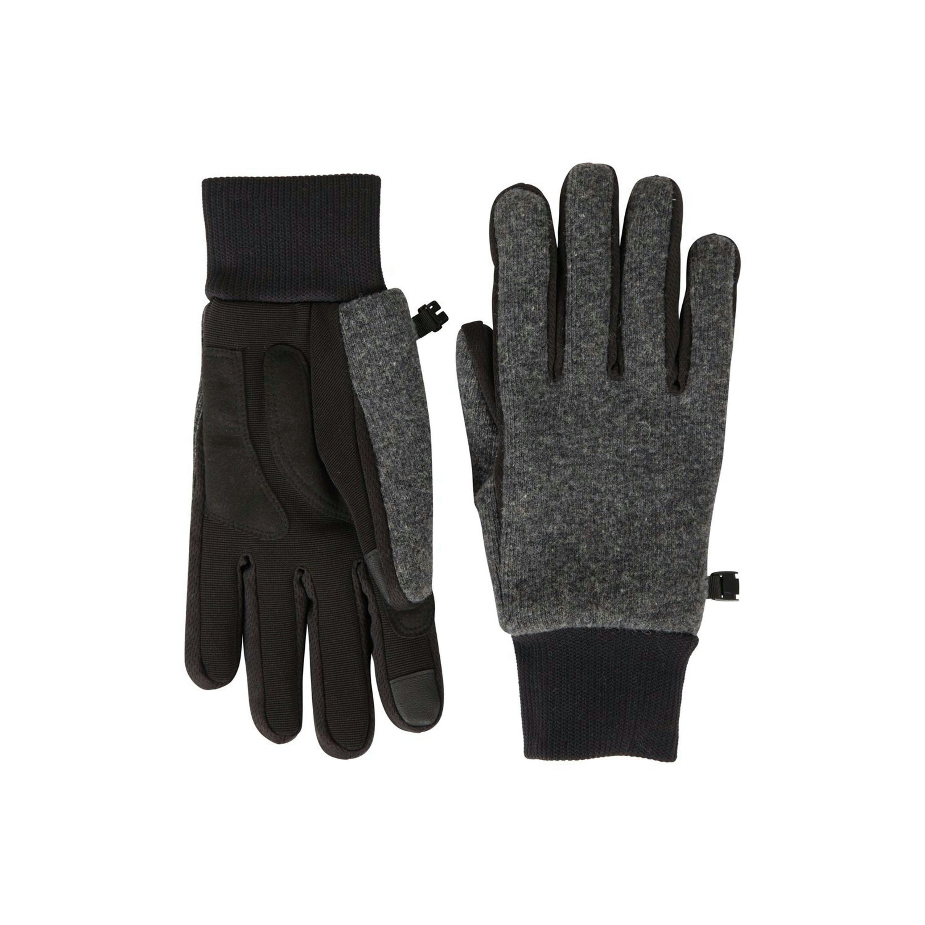 Mountain Warehouse Mens Windproof Faux Fur Lined Touch Gloves , view 3 of 3