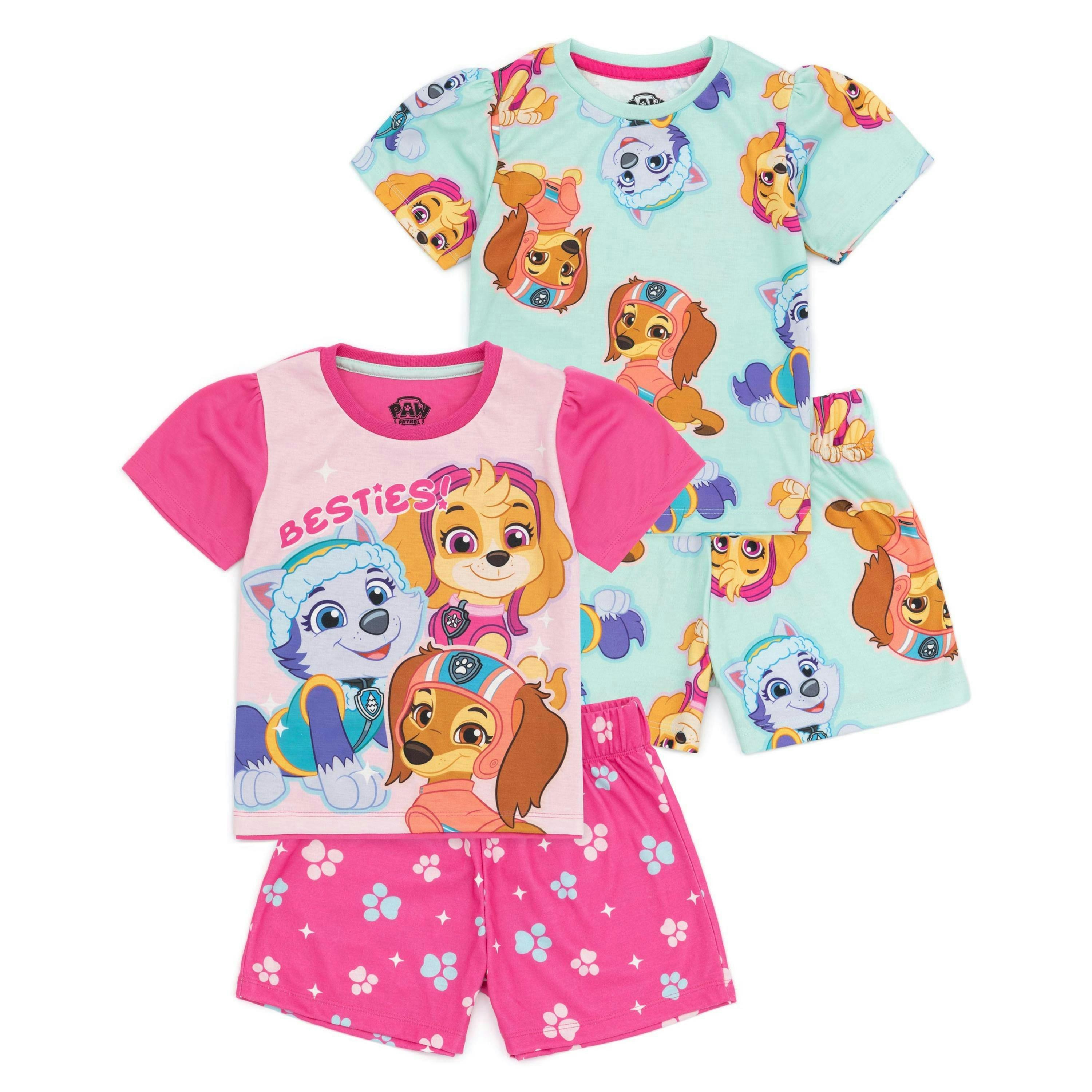 Paw Patrol Girls Multicoloured Besties Short Sleeve Short Leg Pyjama Set by Vanilla Underground , view 1 of 1