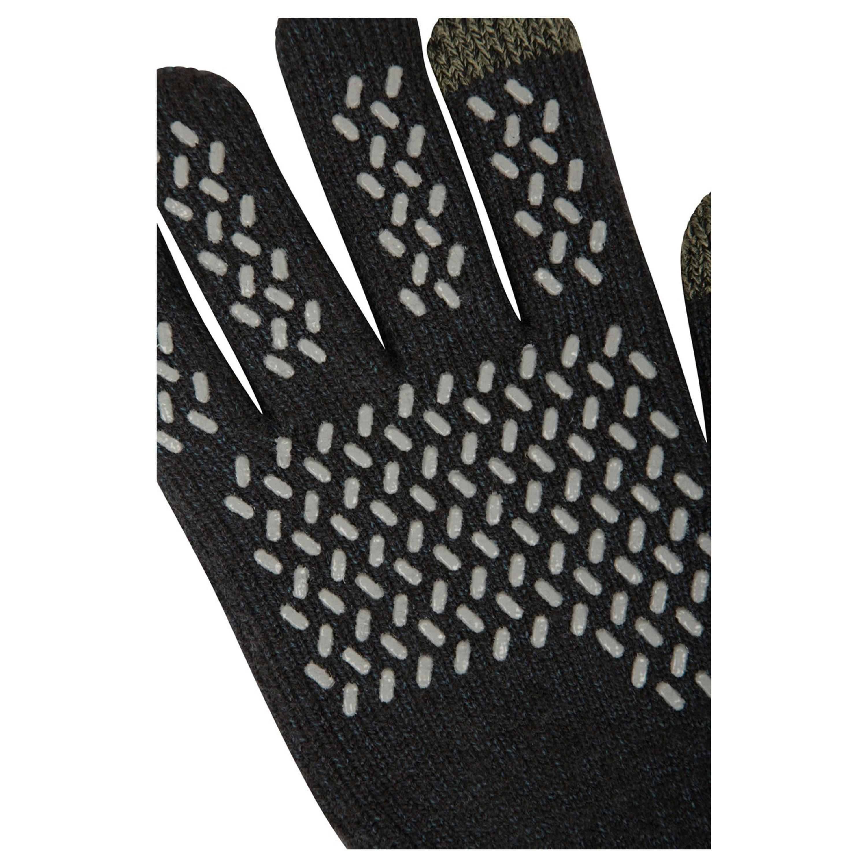 Mountain Warehouse Mens Gripped Waterproof Knitted Winter Gloves , view 4 of 4