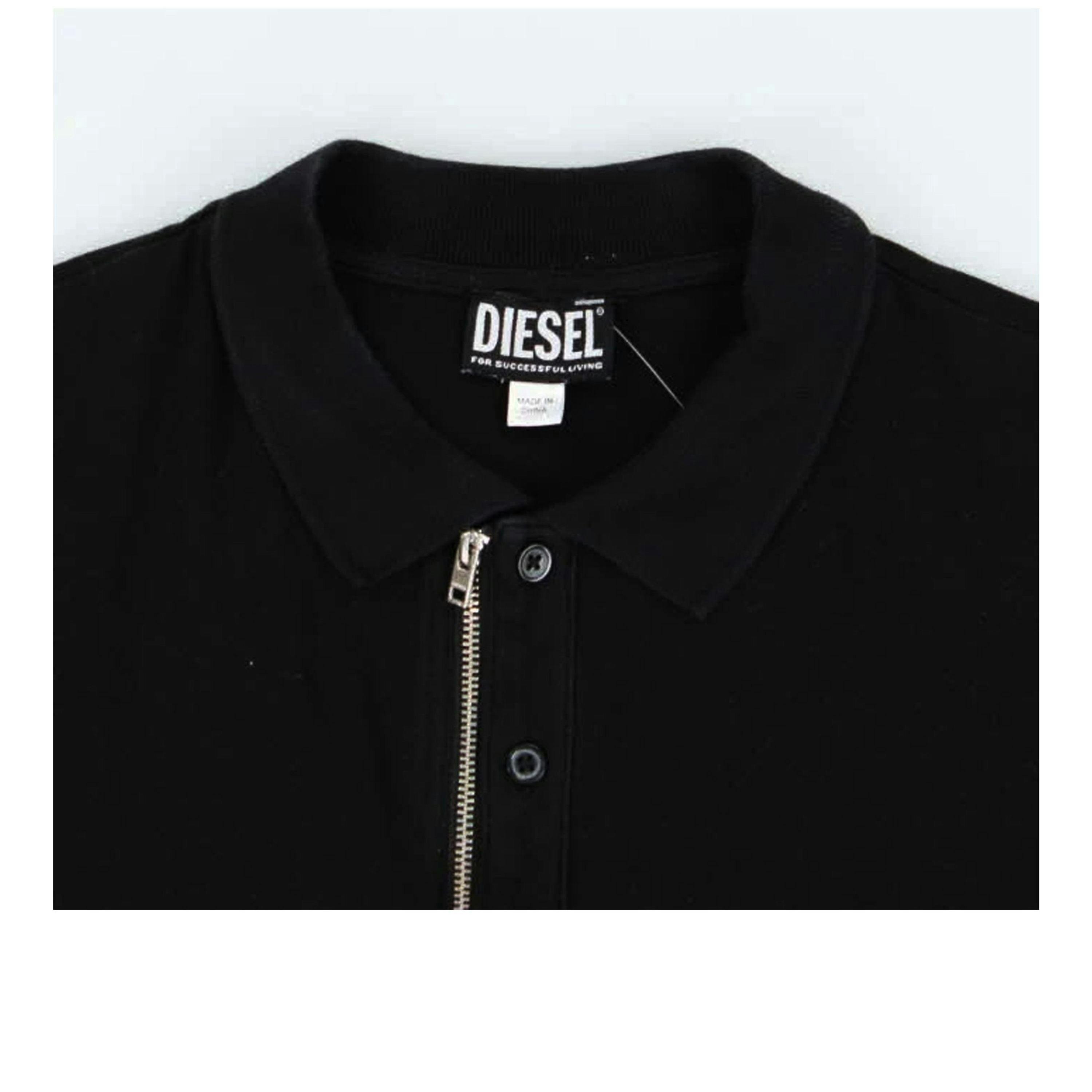 Diesel Mens T-Harry Zip Neck Polo Shirt , view 4 of 4