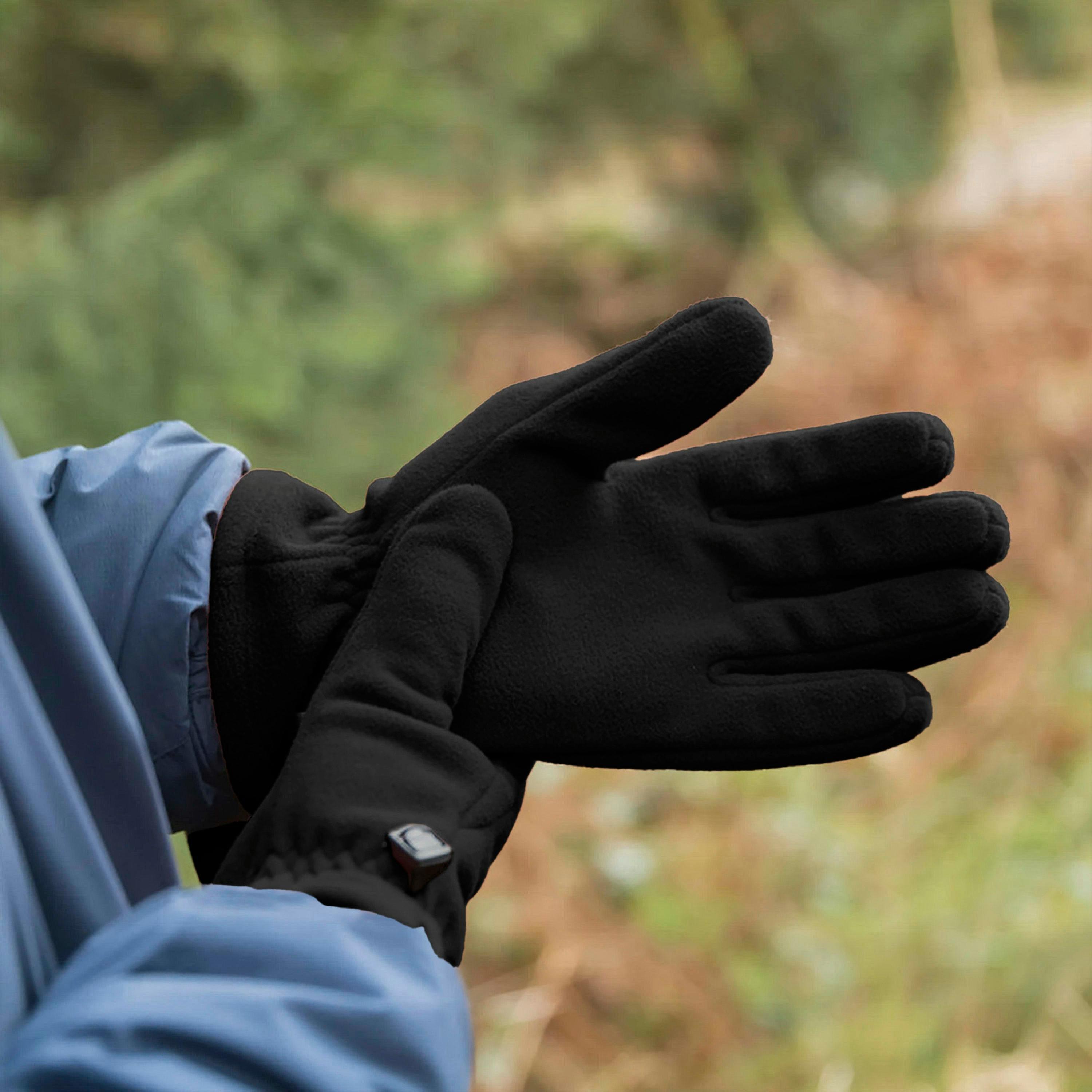 Mens Windproof Fleece Gloves WINDSTOPPER Hiking Lightweight Gloves , view 5 of 5
