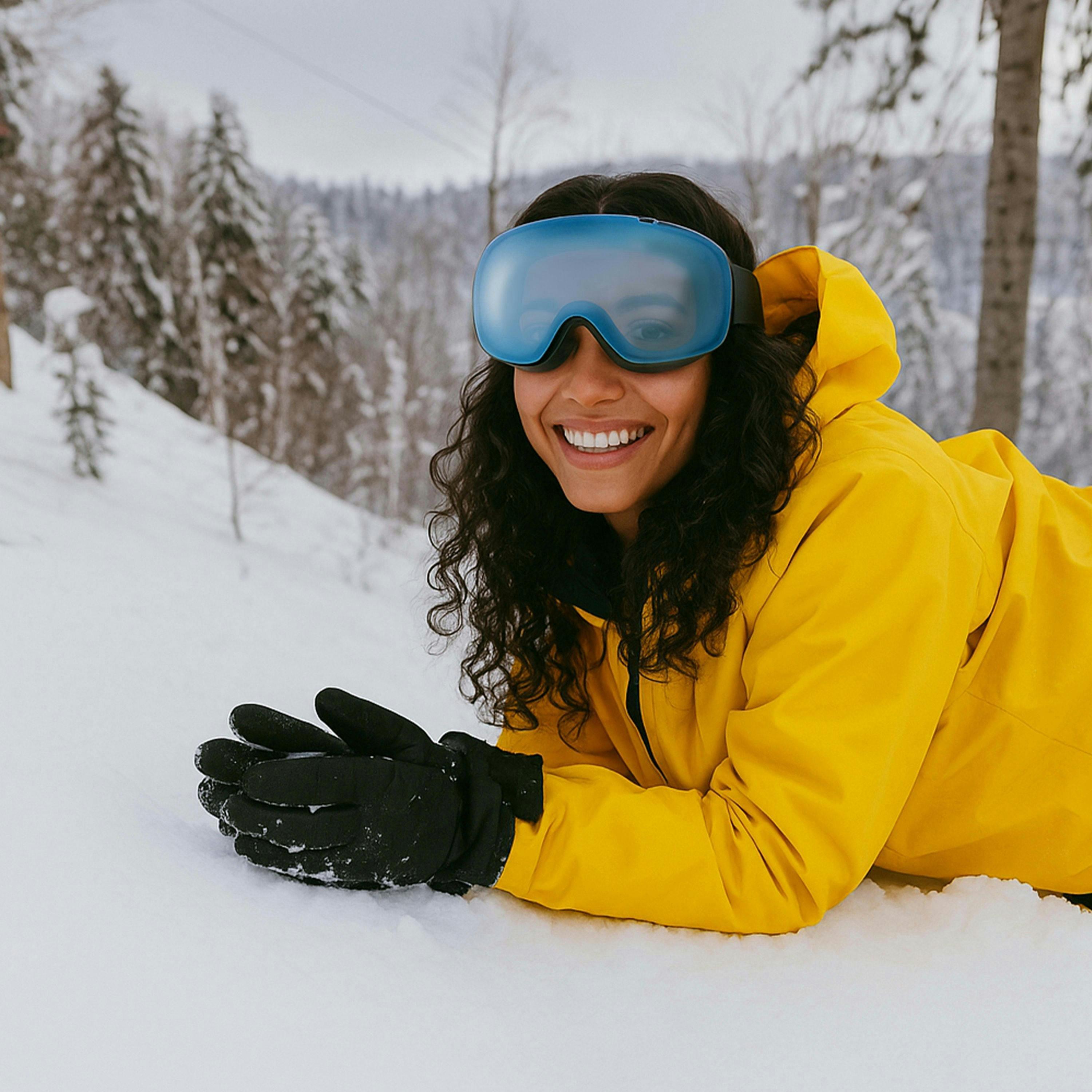 Unisex Ryder UV400 Ski Snowboard Goggles with Anti-Fog Mirror Double Lens , view 5 of 5