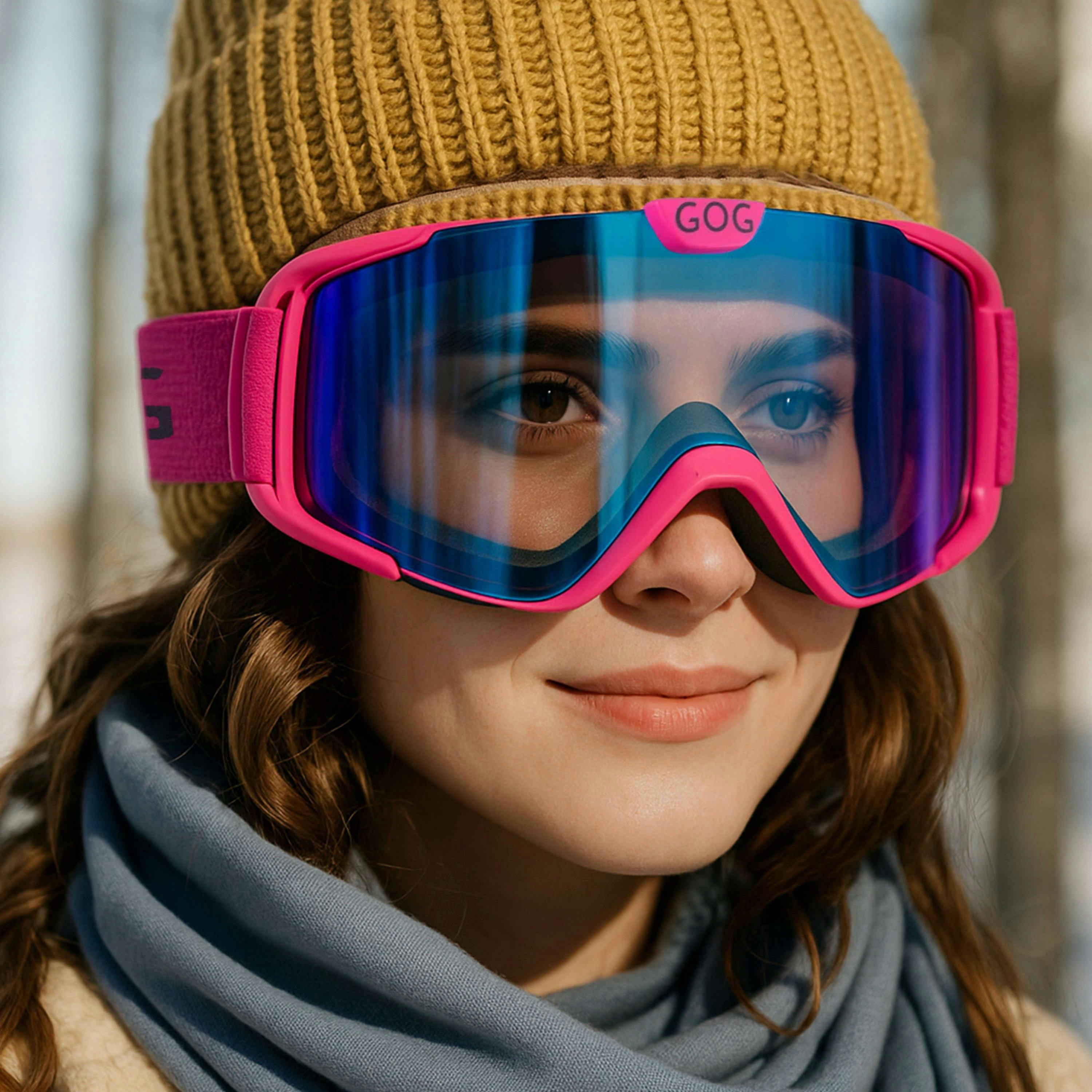 Unisex Nebula UV400 Ski Snowboard Goggles with Anti-Fog Mirror Double Lens , view 5 of 5
