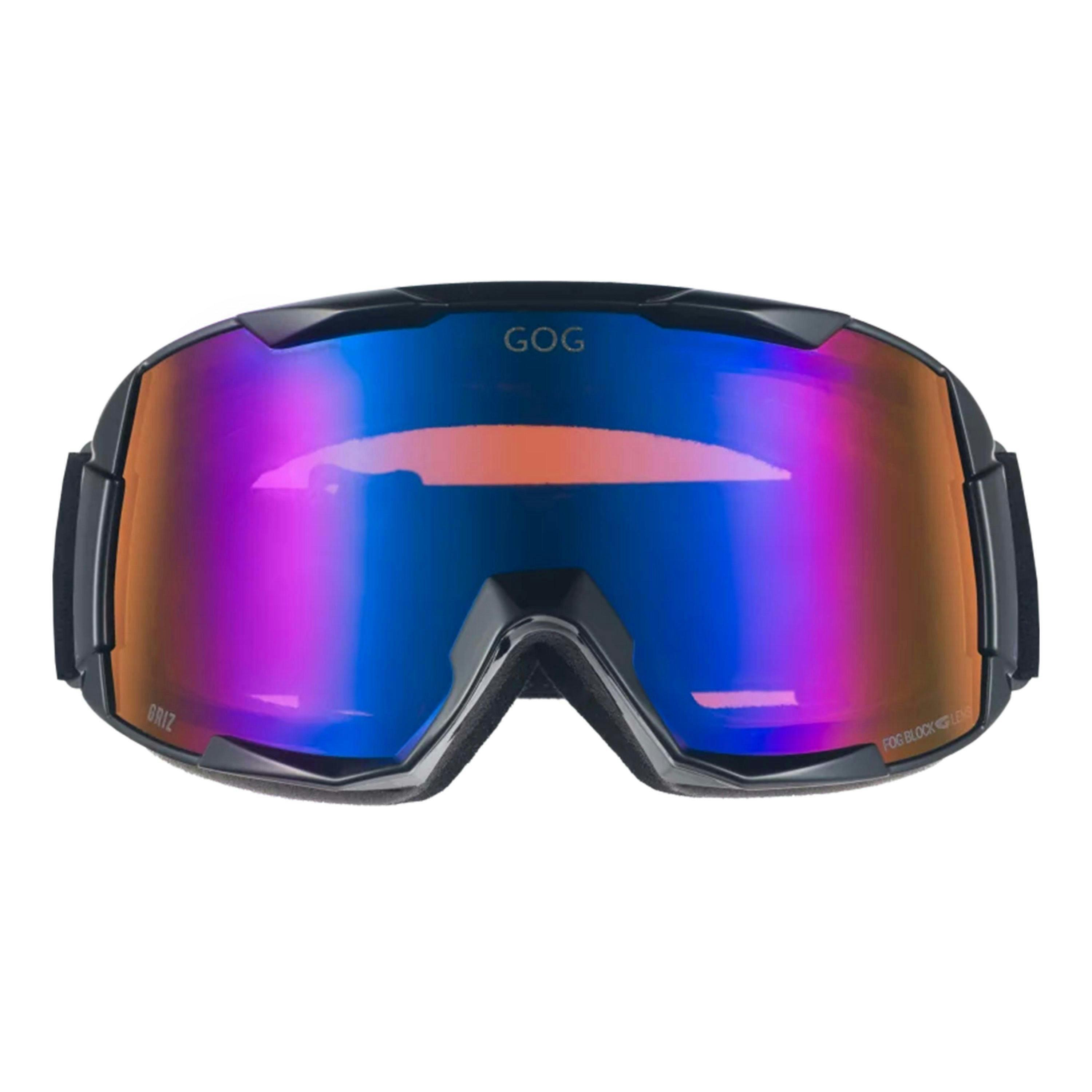 Griz UV400 Ski Snowboard Goggles with Anti-Fog Mirror Hydrophobic Double Lens , view 2 of 5