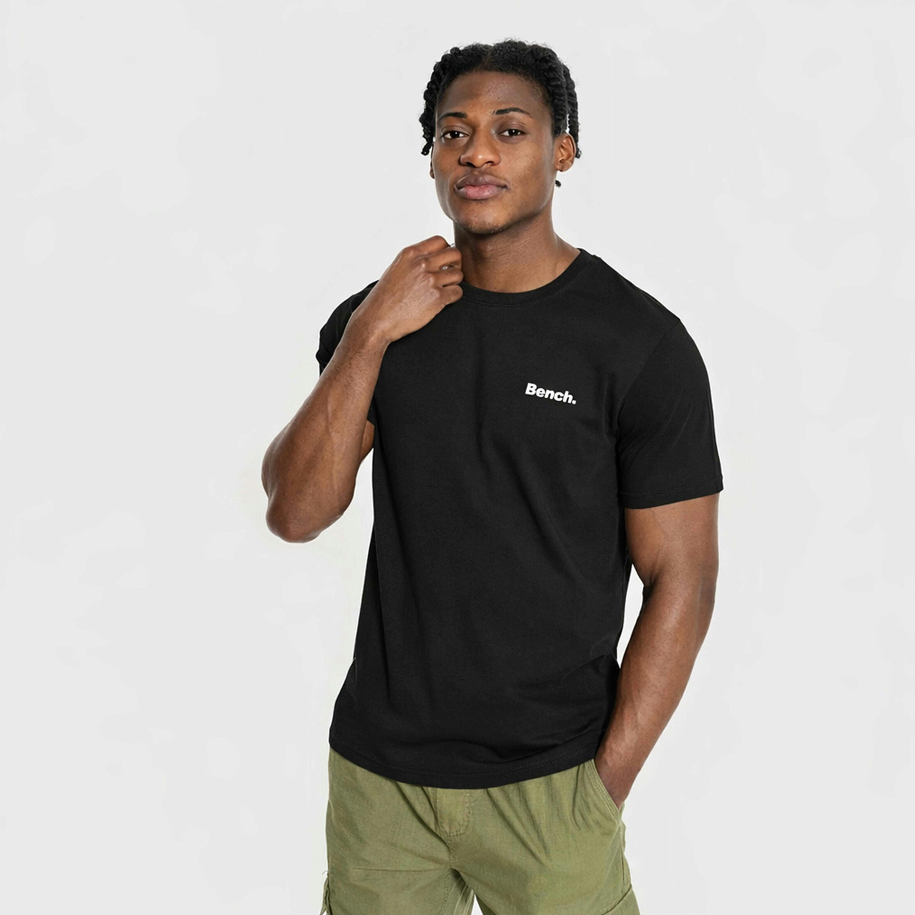 Mens 100% Cotton Logo T-Shirt Soft Breathable Casual Everyday Wear Top , view 4 of 5
