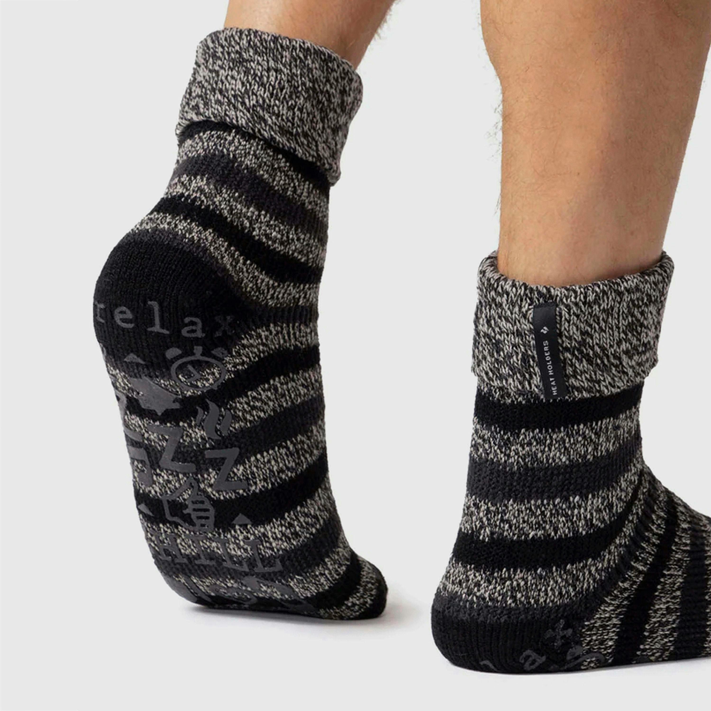 2 Pairs Mens Thermal Bed Socks | Soft Warm Cosy Winter Lounge Socks , view 3 of 5