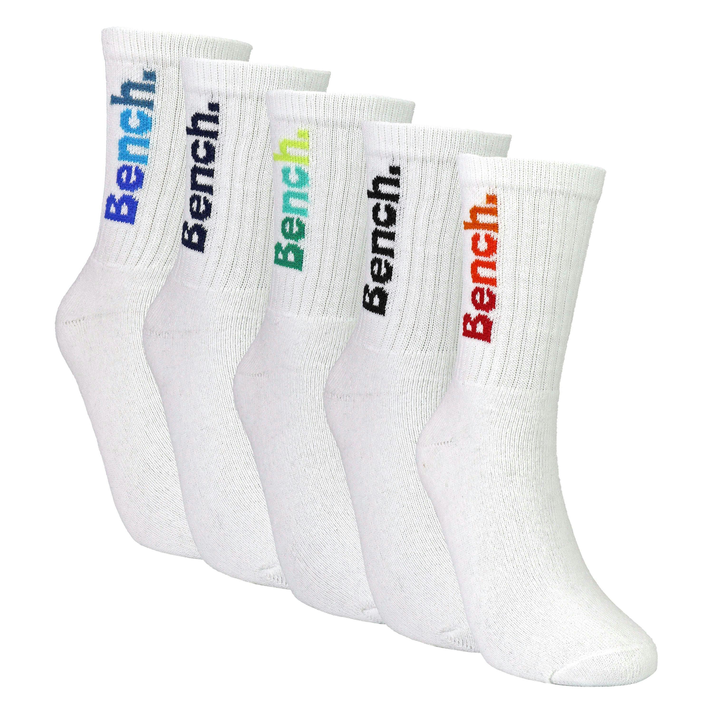 Boys 5 Pack Sport Crew Socks Cotton Rich Colourful Logo Soft Kids Socks , view 3 of 5
