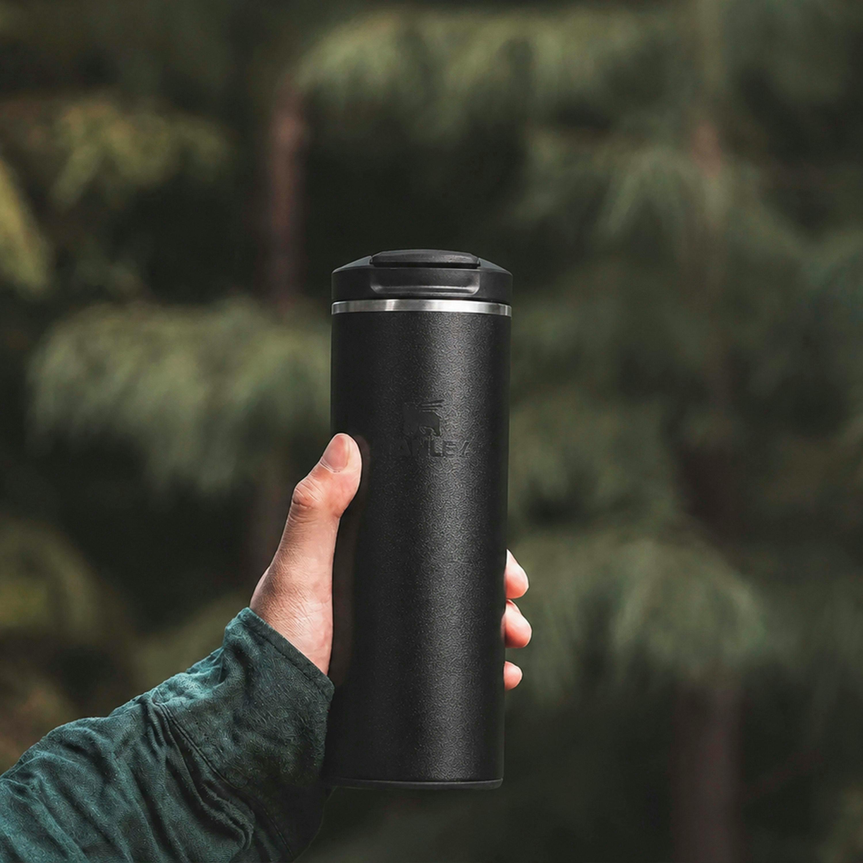 0.35L Insulated Stainless Steel Travel Mug Leakproof Flip Top Lid , view 5 of 5