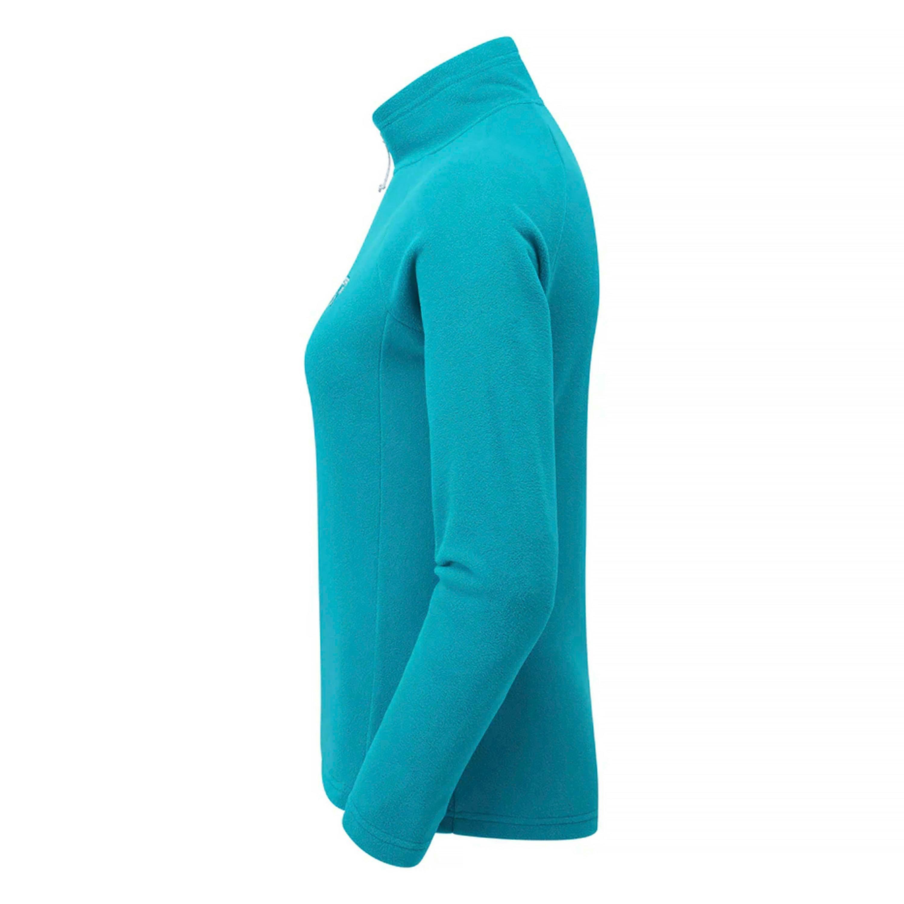 Ladies Half Zip Fleece Pullover with Warm Collar for Outdoor Hiking , view 3 of 5