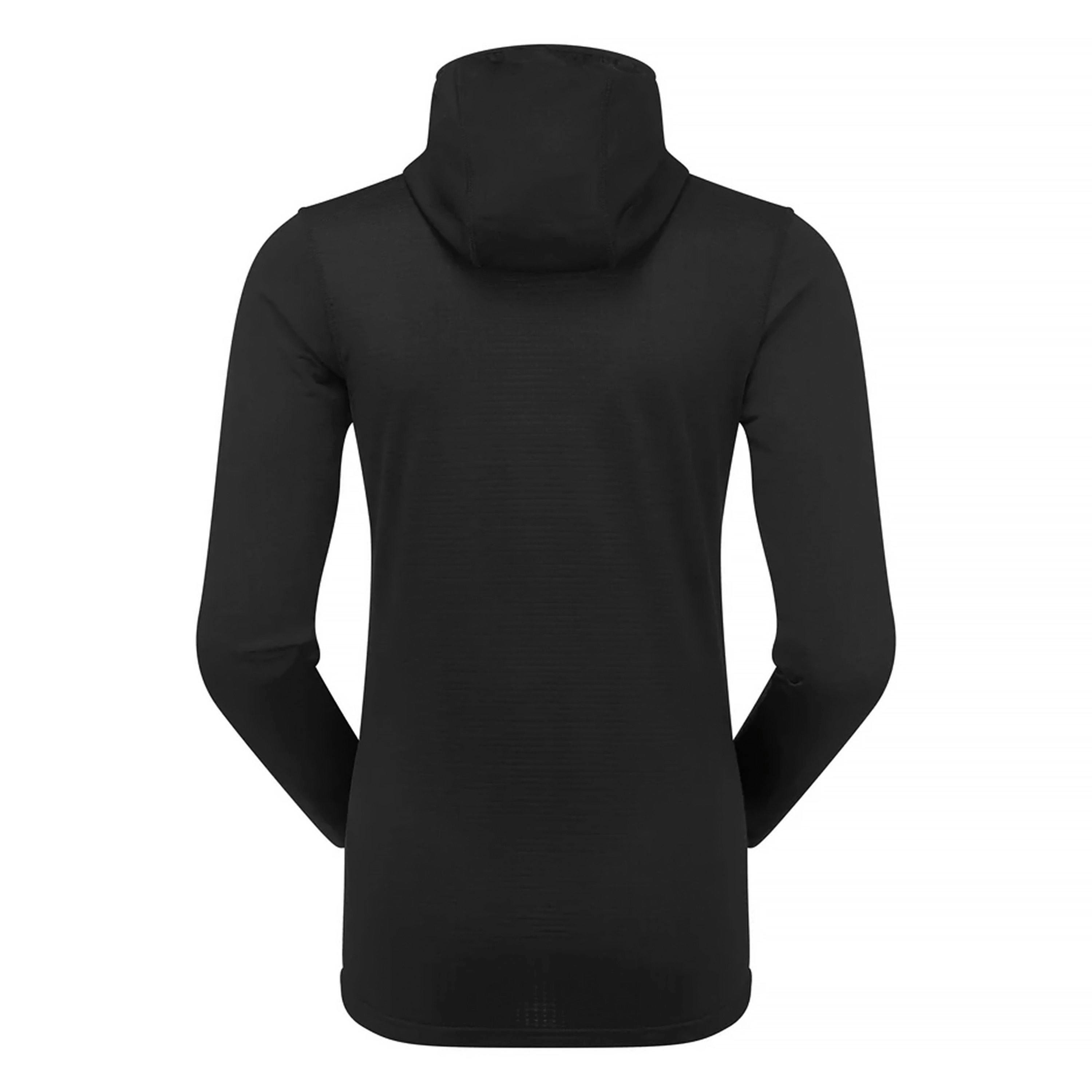 Ladies Soft Fleece Full Zip Hoody Top with Thumb Loops for Winter Hikes , view 2 of 5