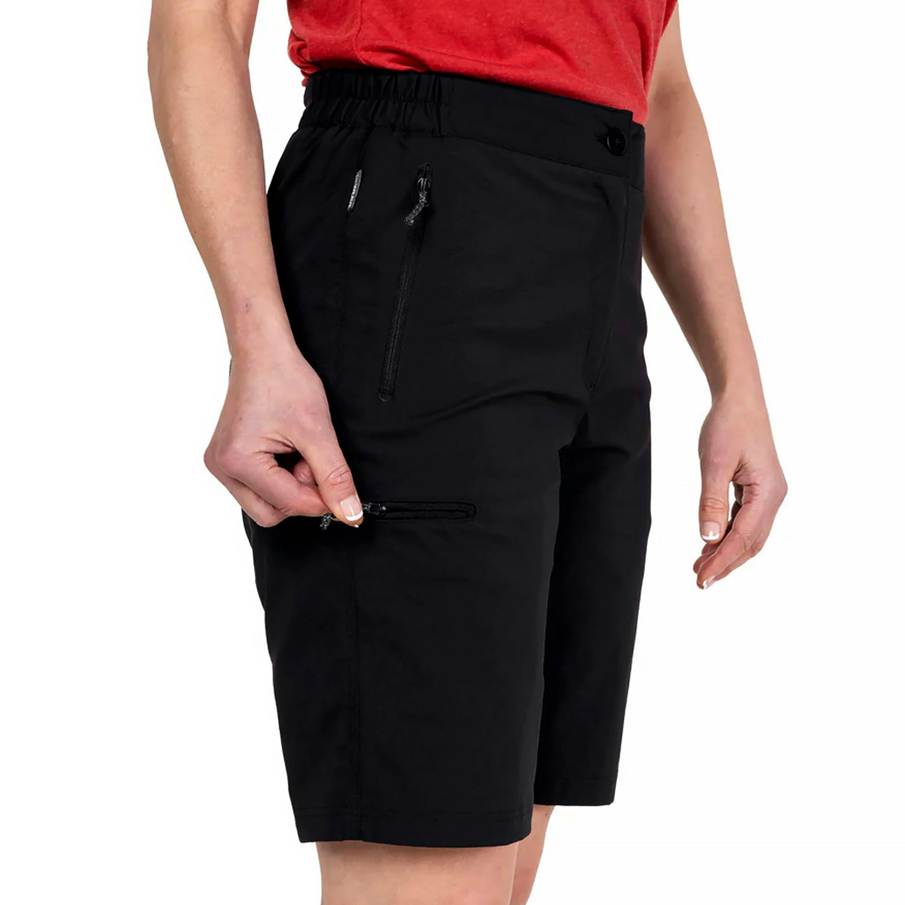 Ladies Knee Length Water Repellent Hiking Shorts with Zip Pockets , view 3 of 5