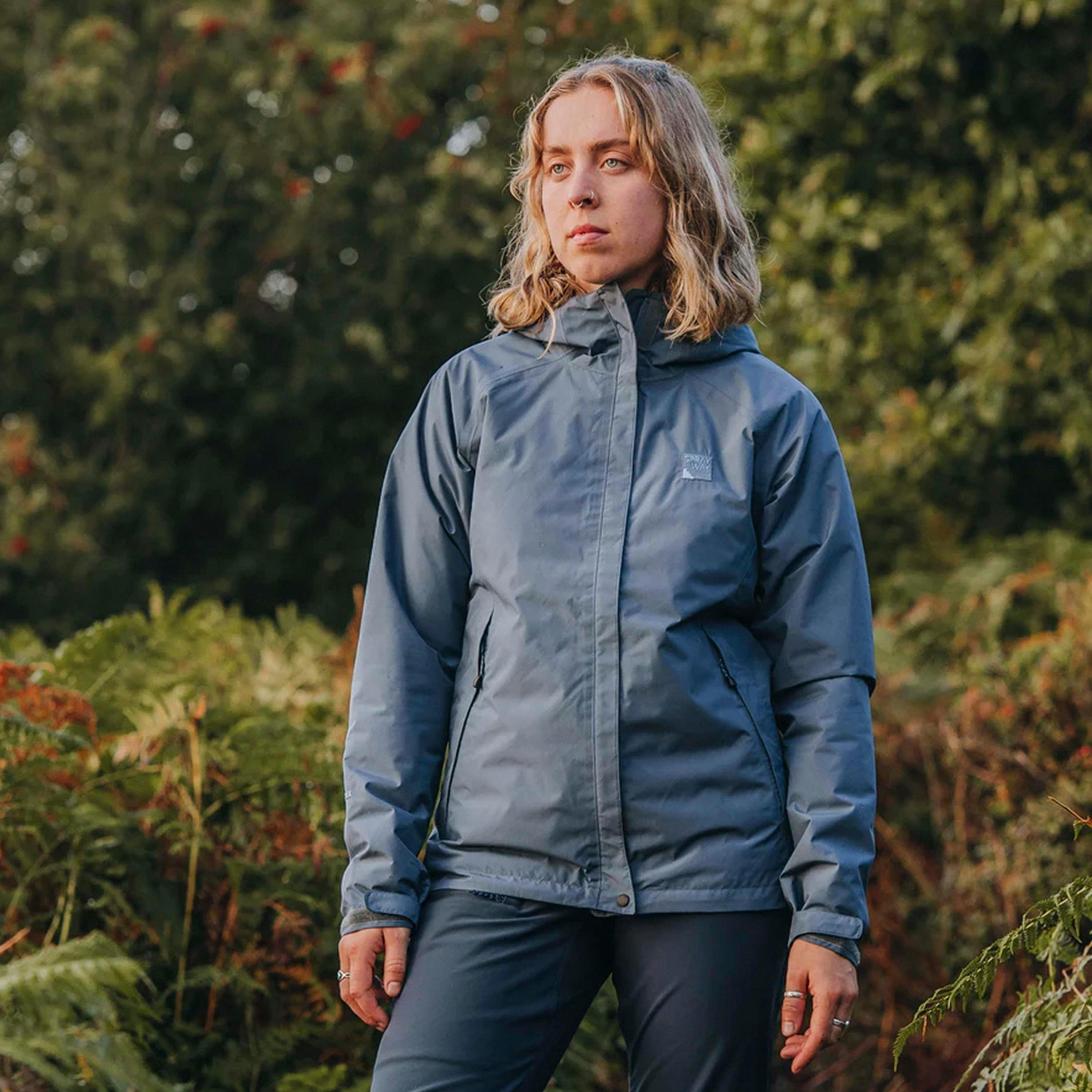 Ladies Waterproof GORE-TEX Hiking Jacket with Hood Windproof Rain Shell Coat , view 4 of 5