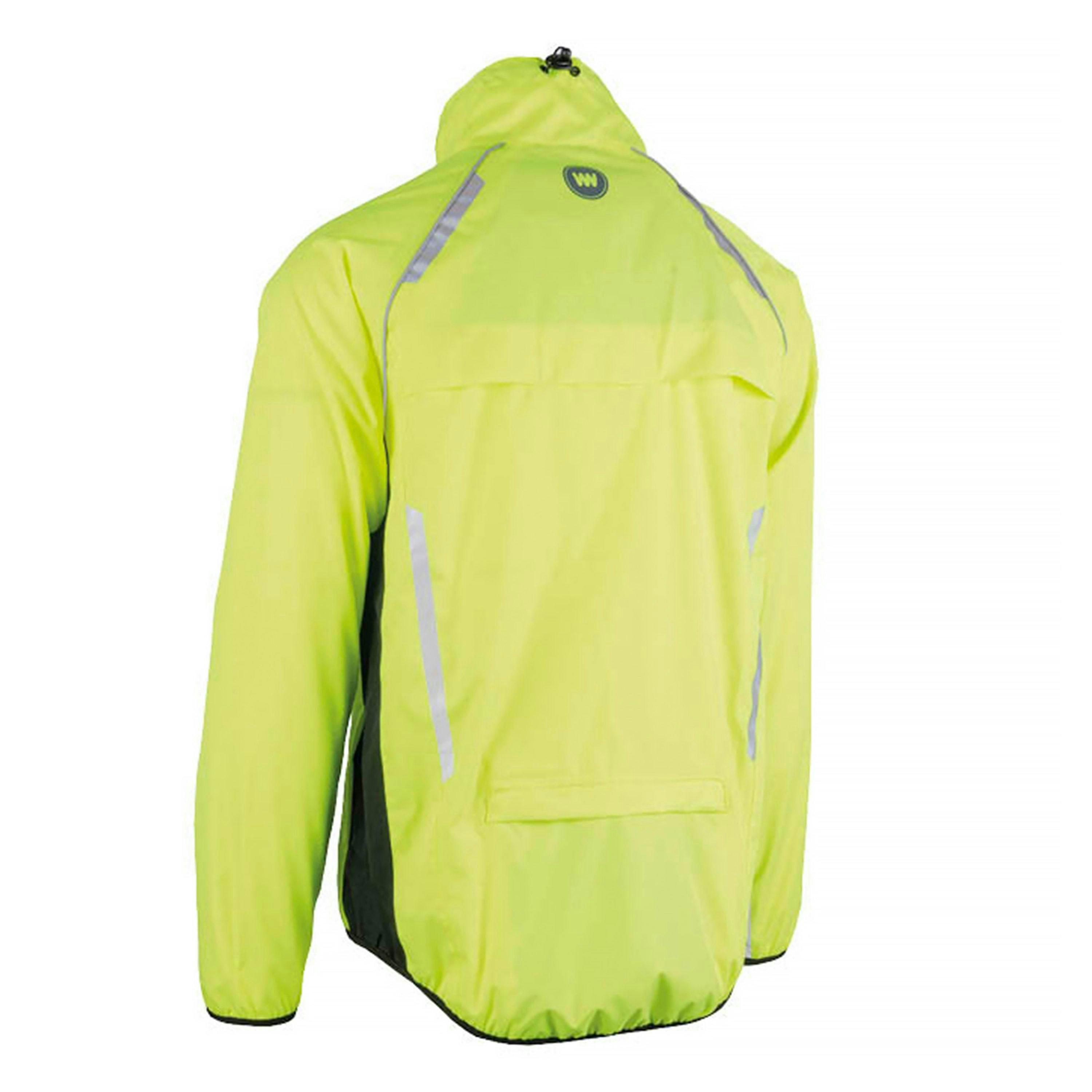 Mens Ladies Ben Nevis Hi Vis Waterproof Cycling Windproof Jacket with Pockets , view 2 of 5
