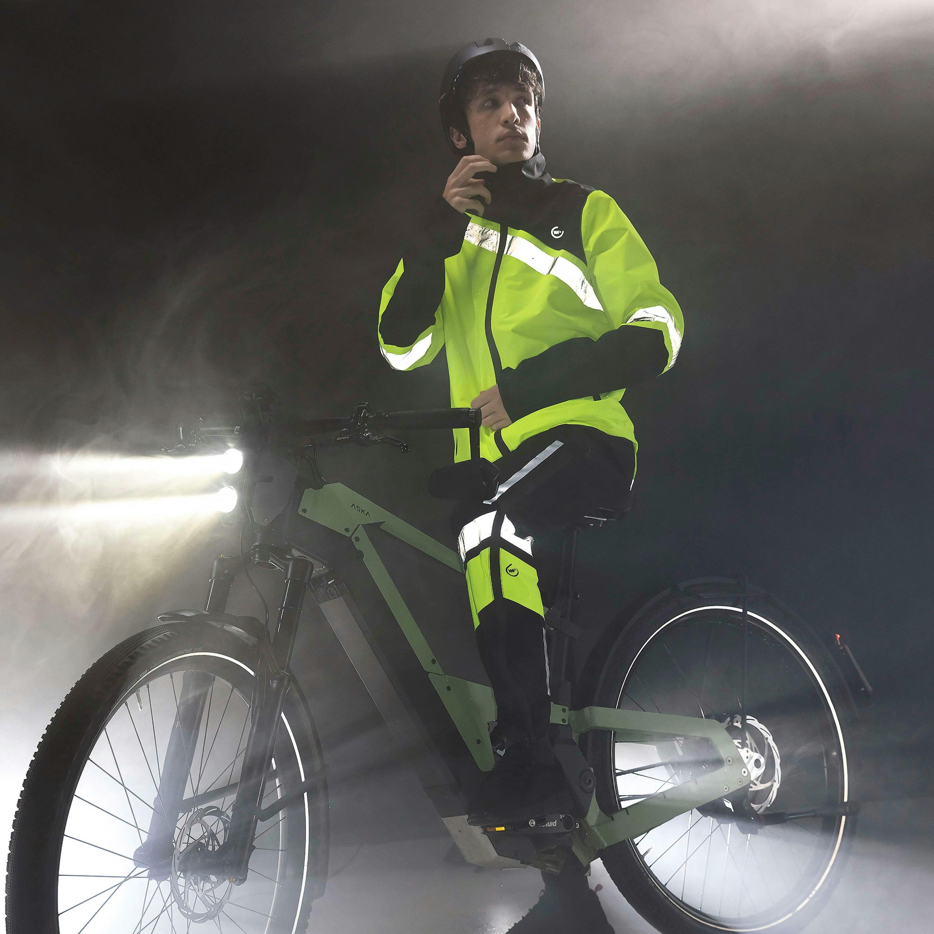 Mens Ladies Fuji Rain Yellow Hi Vis Waterproof Over Trousers , view 3 of 5