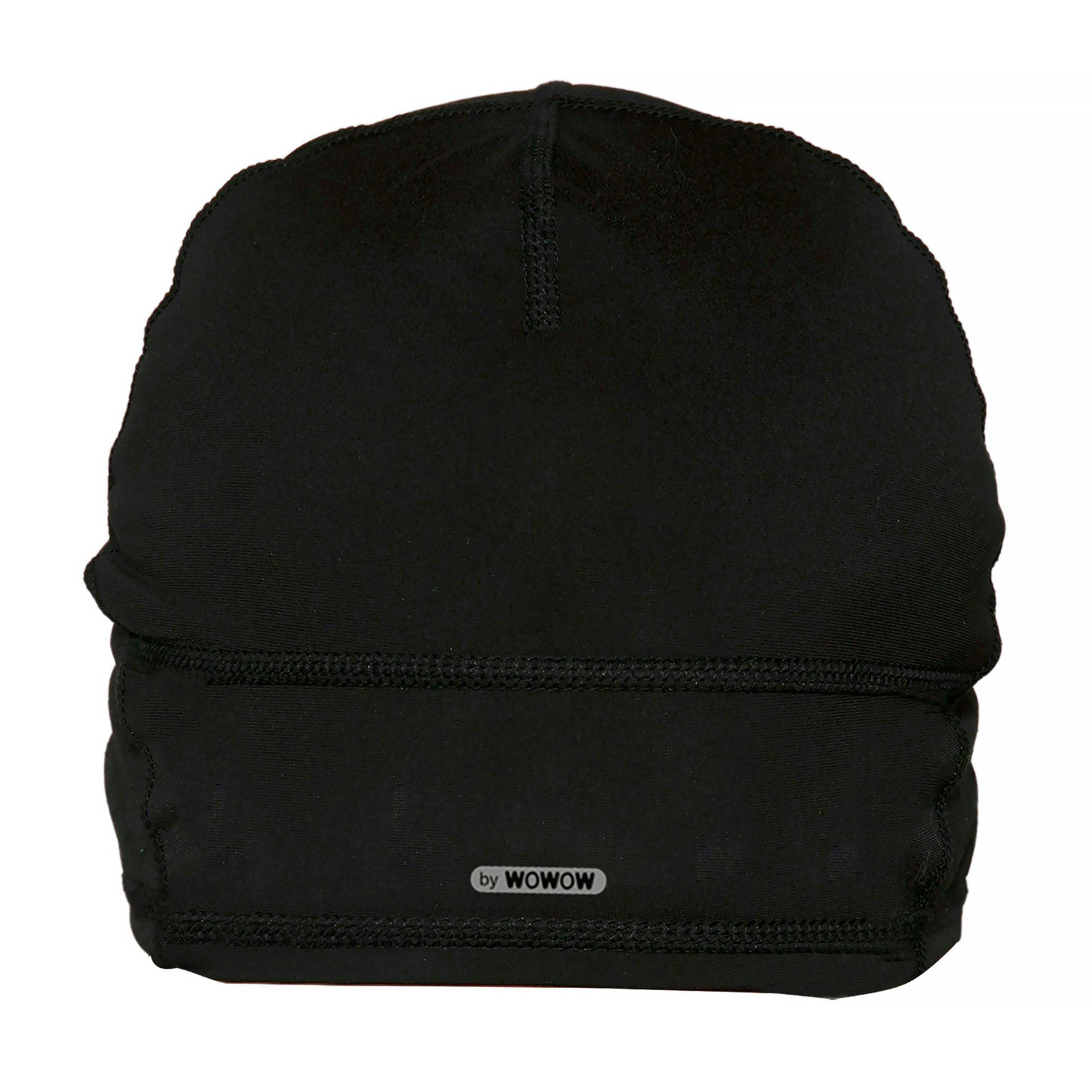 Mens Ladies Black Reflective Running Beanie Hat Warm Moisture Wicking , view 2 of 5