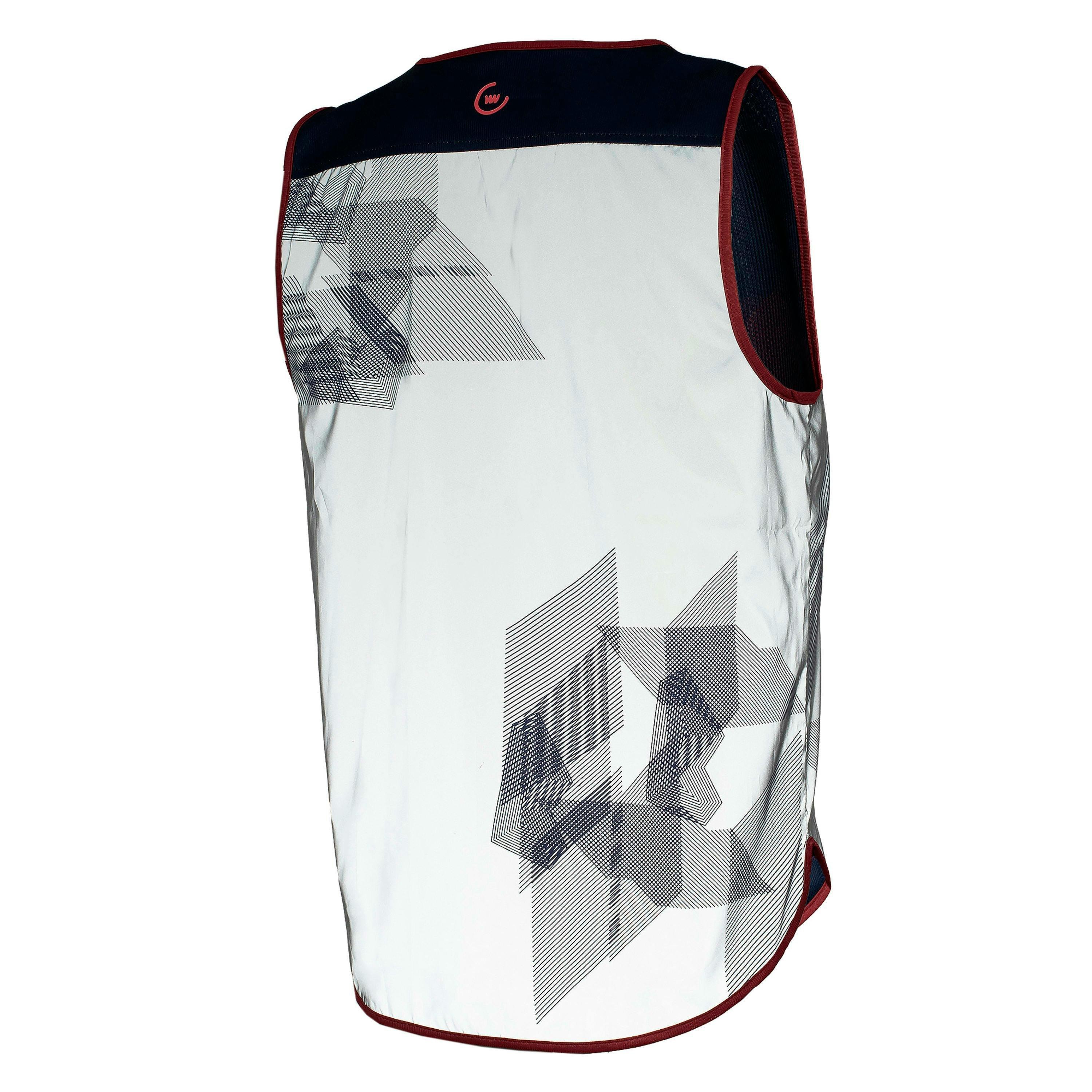 Mens Ladies Navigator Full Reflective High Visibility Cycling Vest with Pockets , view 2 of 5