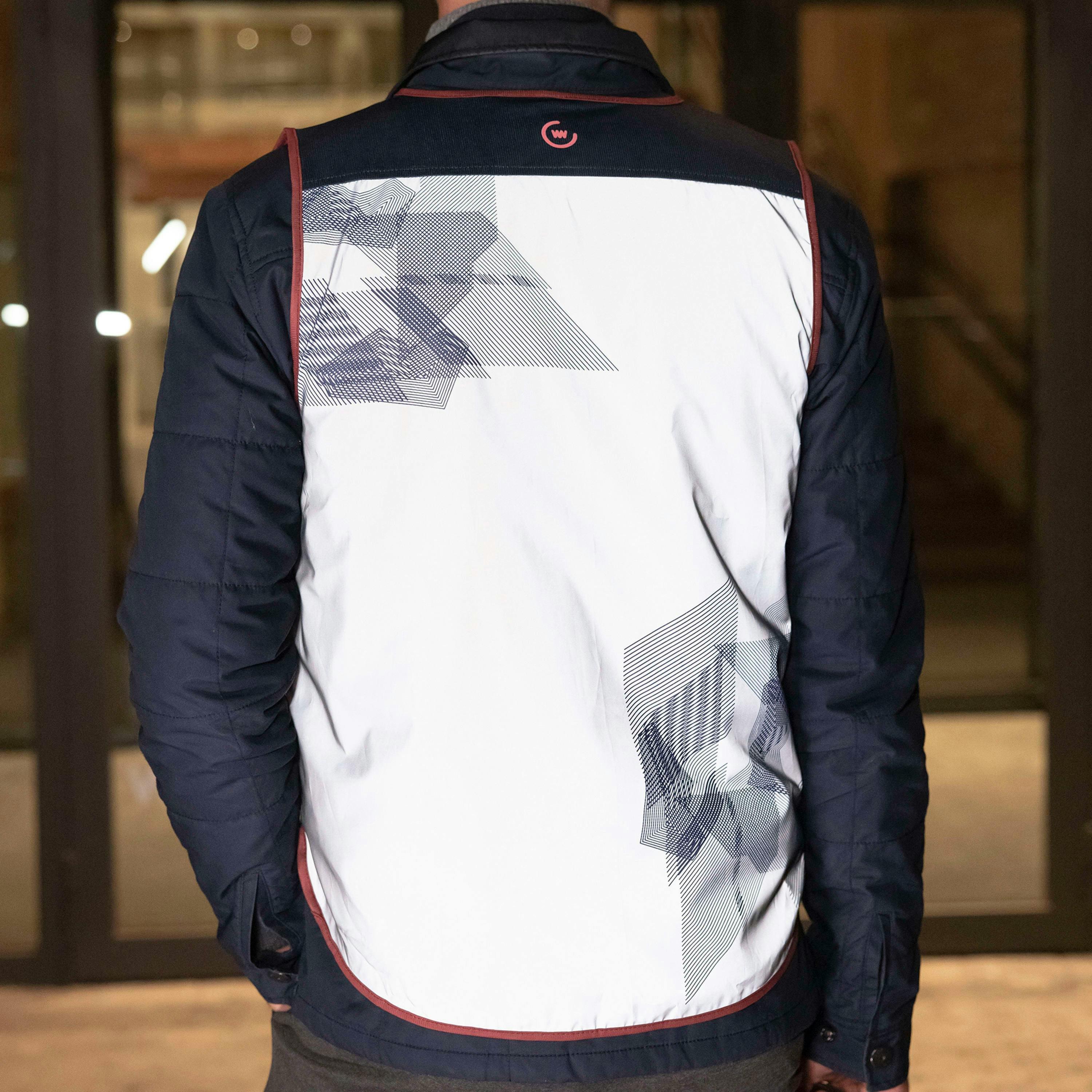 Mens Ladies Navigator Full Reflective High Visibility Cycling Vest with Pockets , view 4 of 5