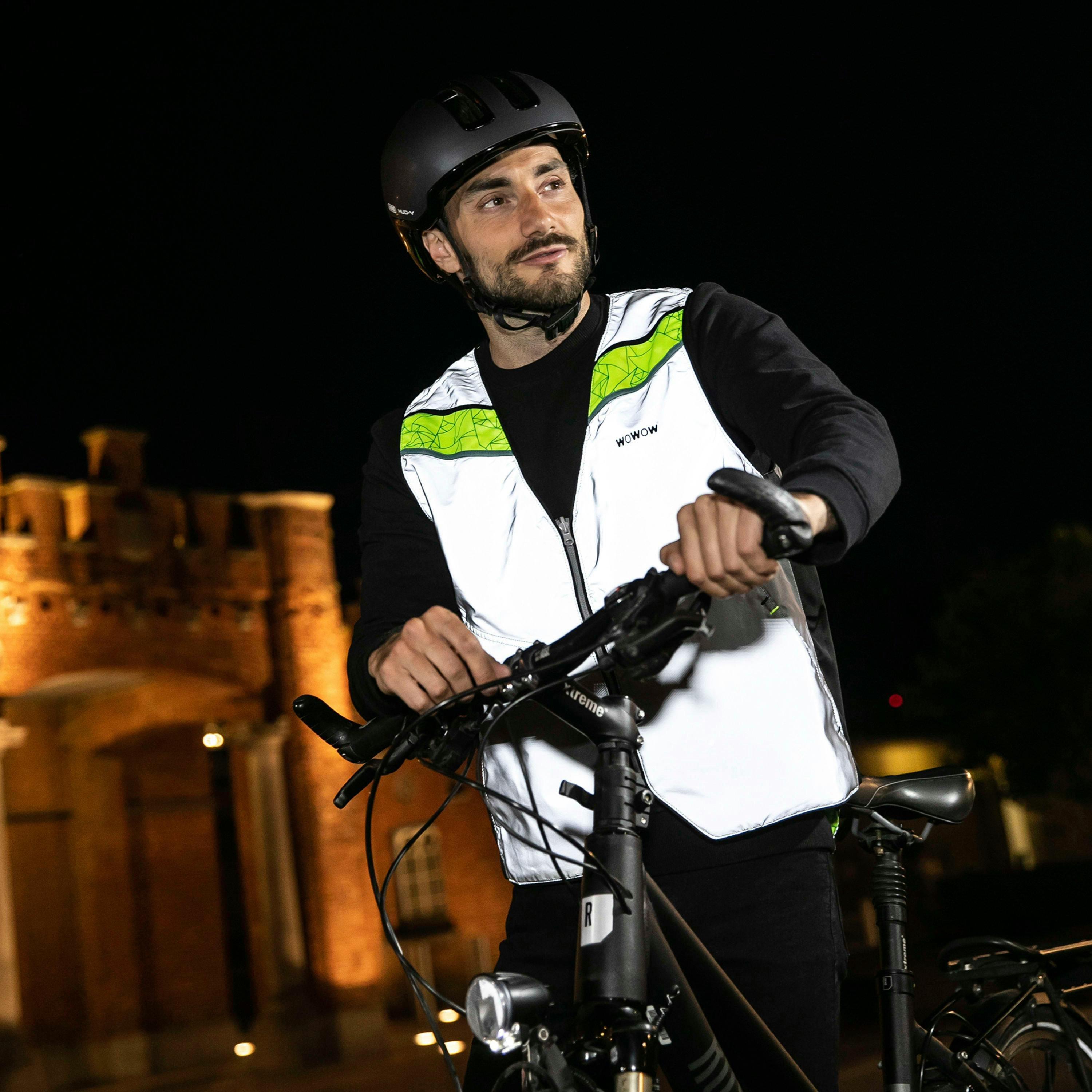 Mens Ladies Copenhagen Yellow Hi Vis Reflective Cycling Vest , view 3 of 5