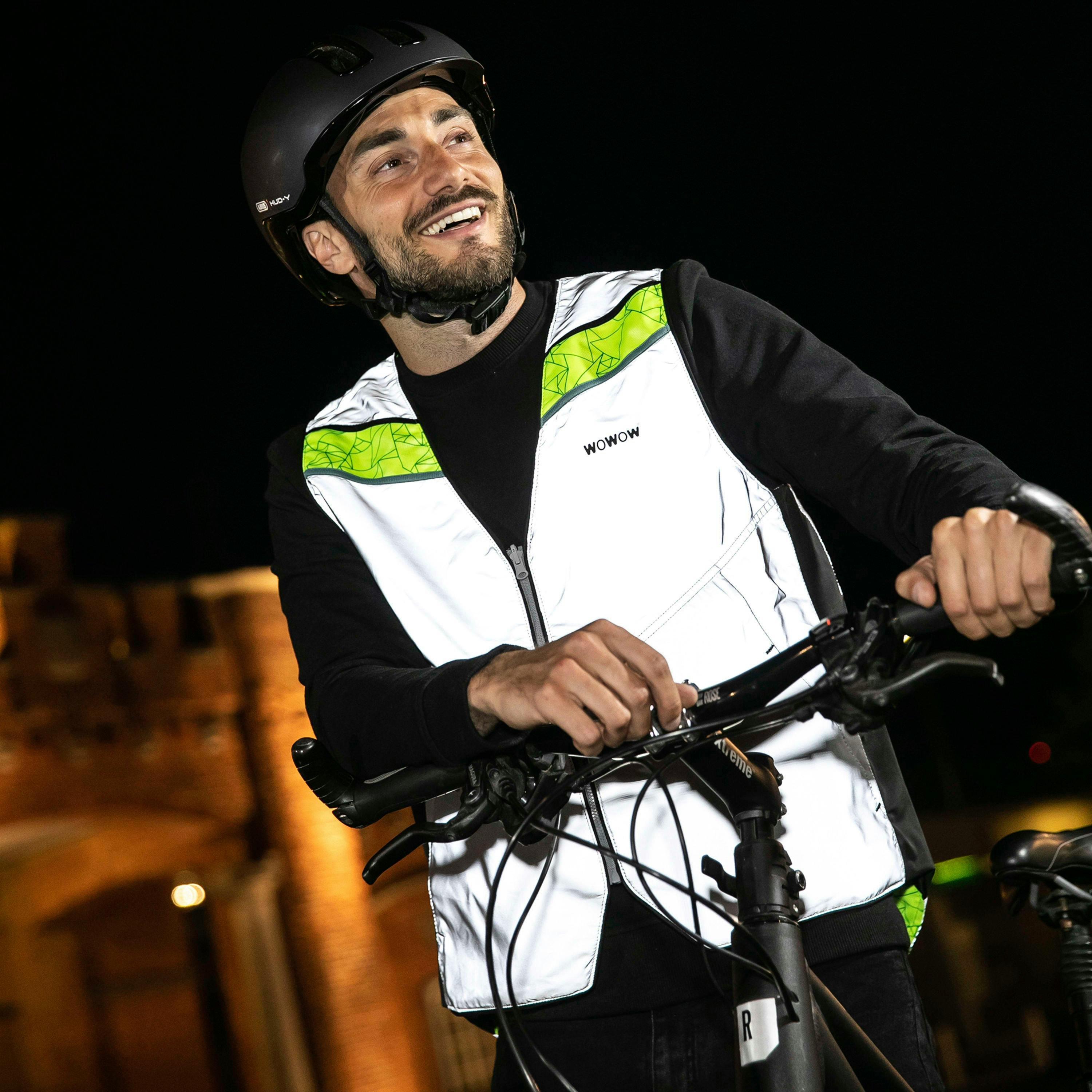 Mens Ladies Copenhagen Yellow Hi Vis Reflective Cycling Vest , view 4 of 5