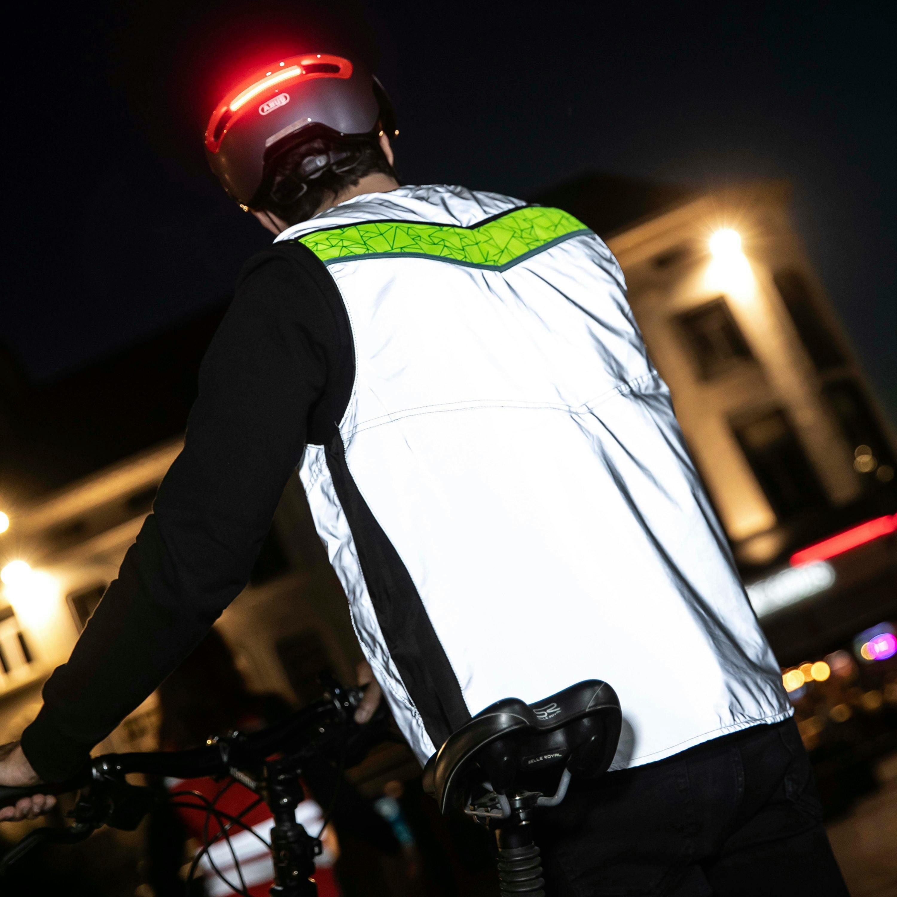Mens Ladies Copenhagen Yellow Hi Vis Reflective Cycling Vest , view 5 of 5
