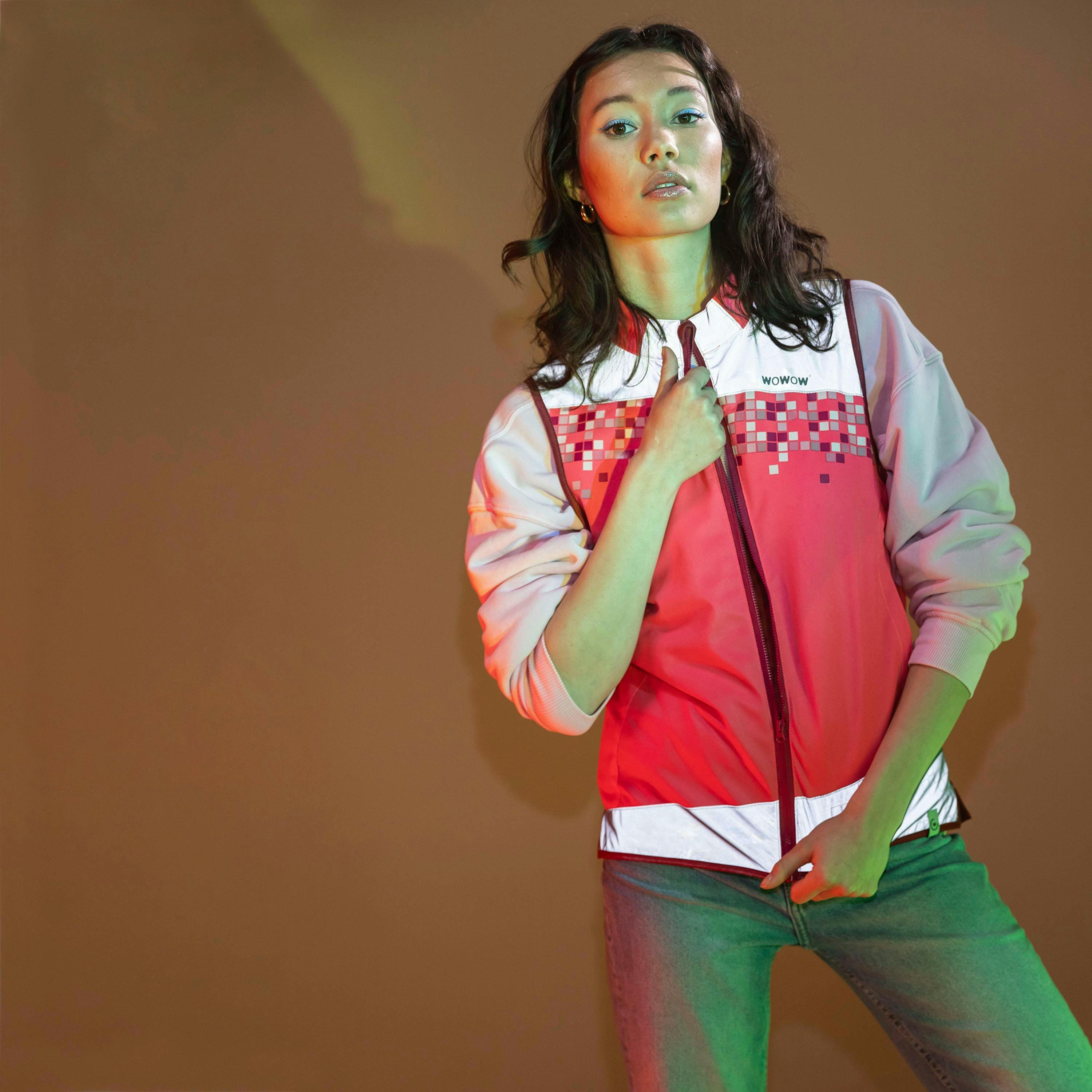 Ladies Amy Pink Hi Vis Reflective Breathable Cycling Vest , view 4 of 5