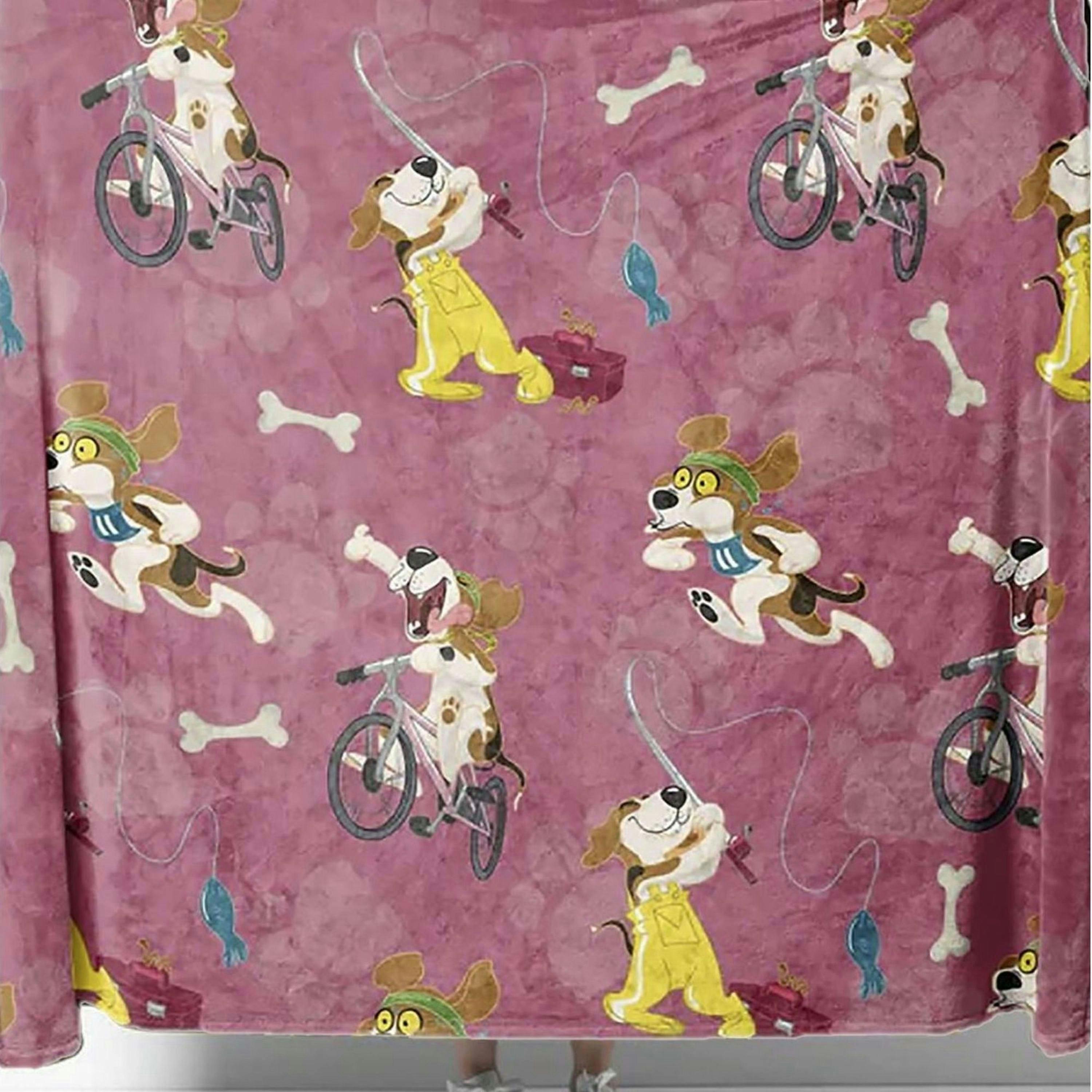 Warm Quilted Fleece Pet Blanket for Winter with Cats & Dogs , view 3 of 5