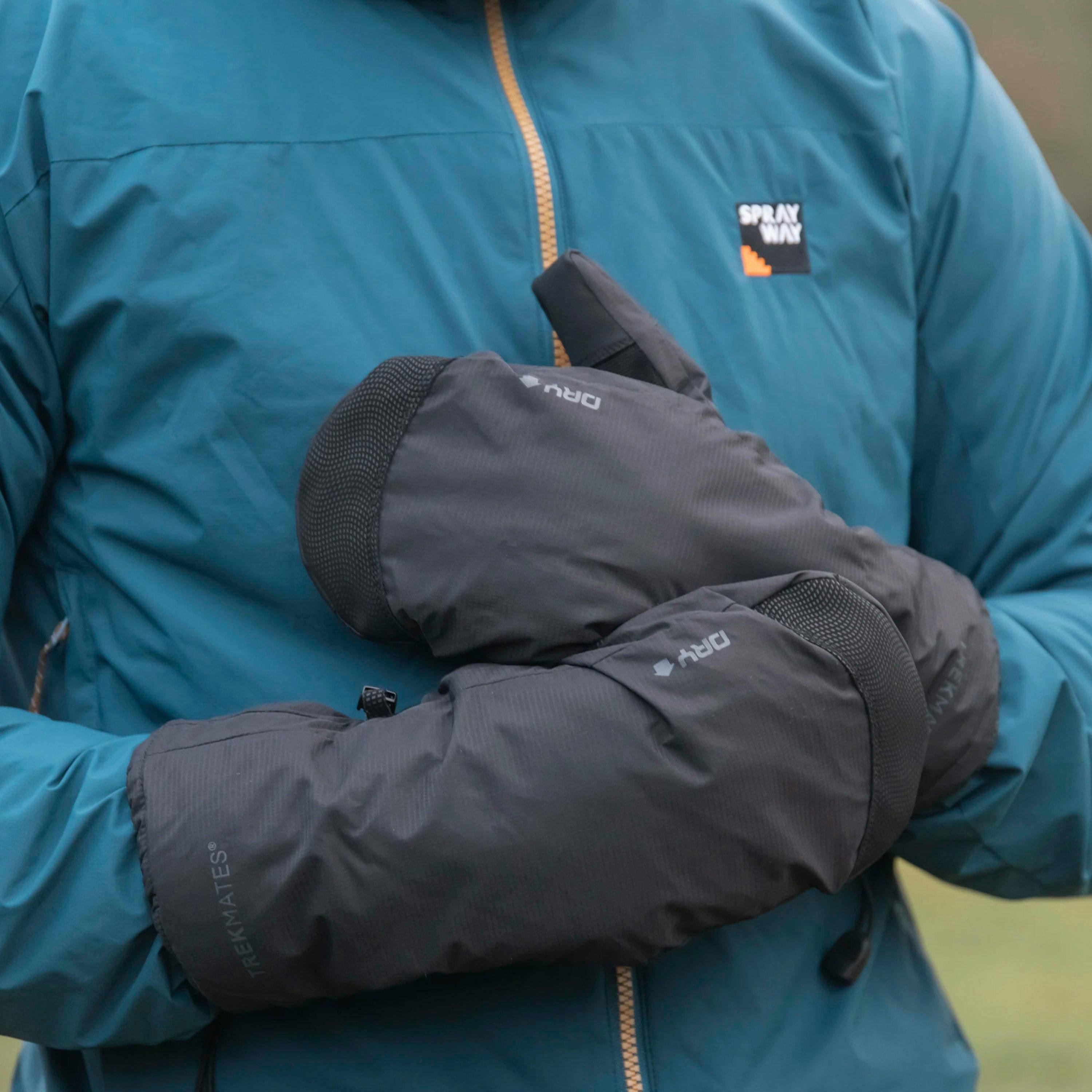 Mens Classic DRY Mittens Waterproof Insulated Warm Hiking Walking Outdoor Gloves , view 4 of 5