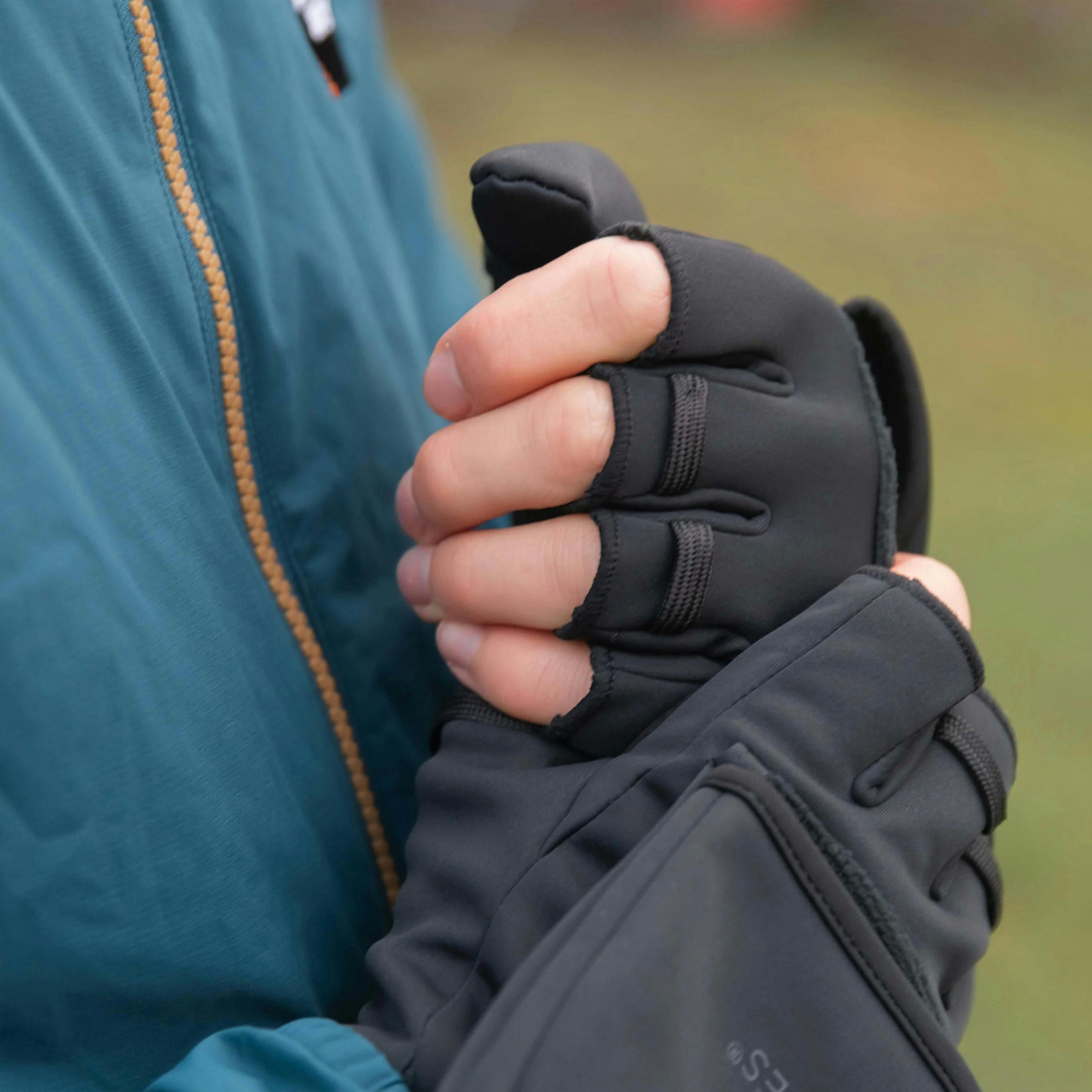 Mens Rigg Convertible Mittens Windproof Warm Outdoor Hiking Walking , view 4 of 5