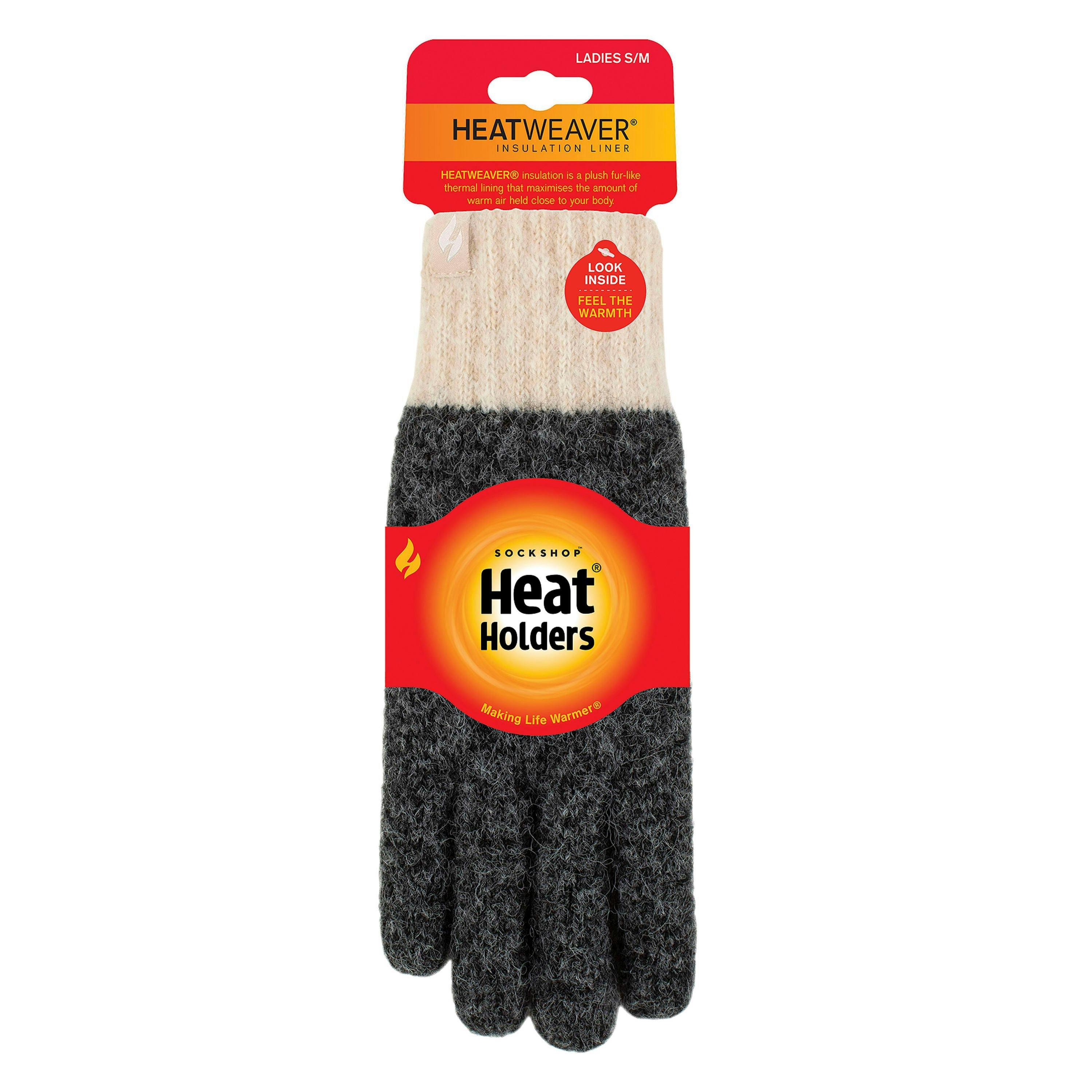 Ladies Skye Textured Yarn Gloves Warm Winter Cosy Knit Gloves , view 2 of 5