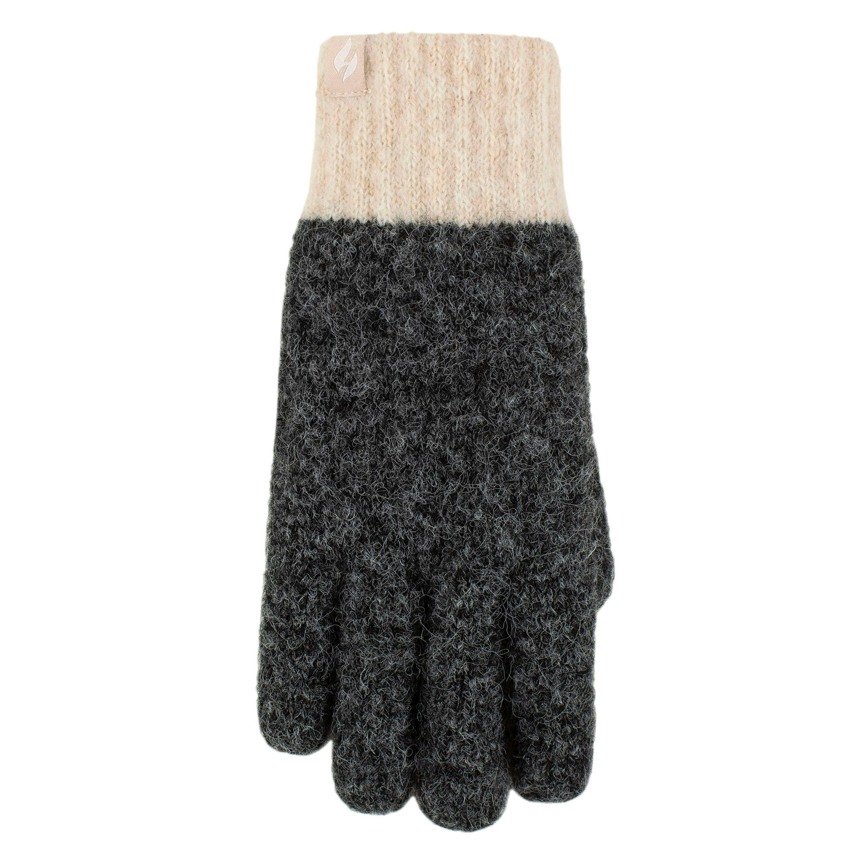Ladies Skye Textured Yarn Gloves Warm Winter Cosy Knit Gloves , view 3 of 5