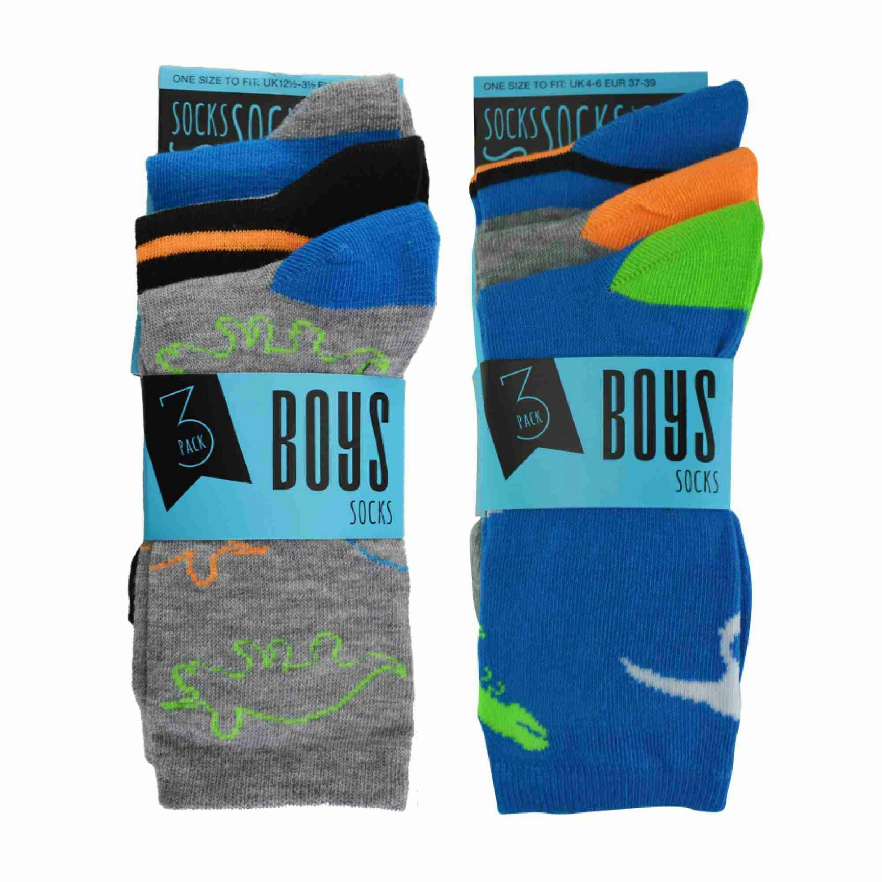 6 Pack Boys Funky Patterned Novelty Crew Socks , view 2 of 5