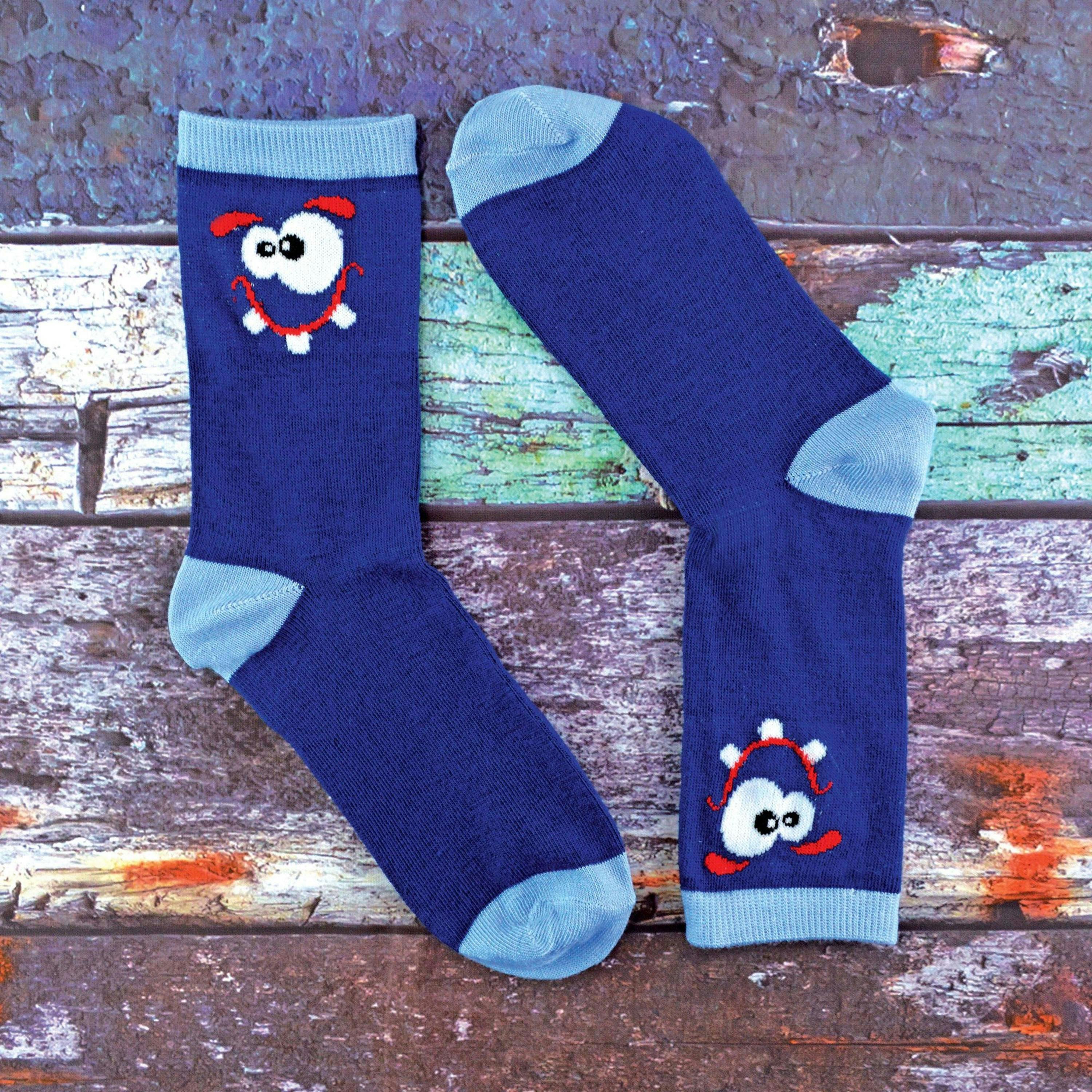 6 Pack Boys Funky Patterned Novelty Crew Socks , view 4 of 5