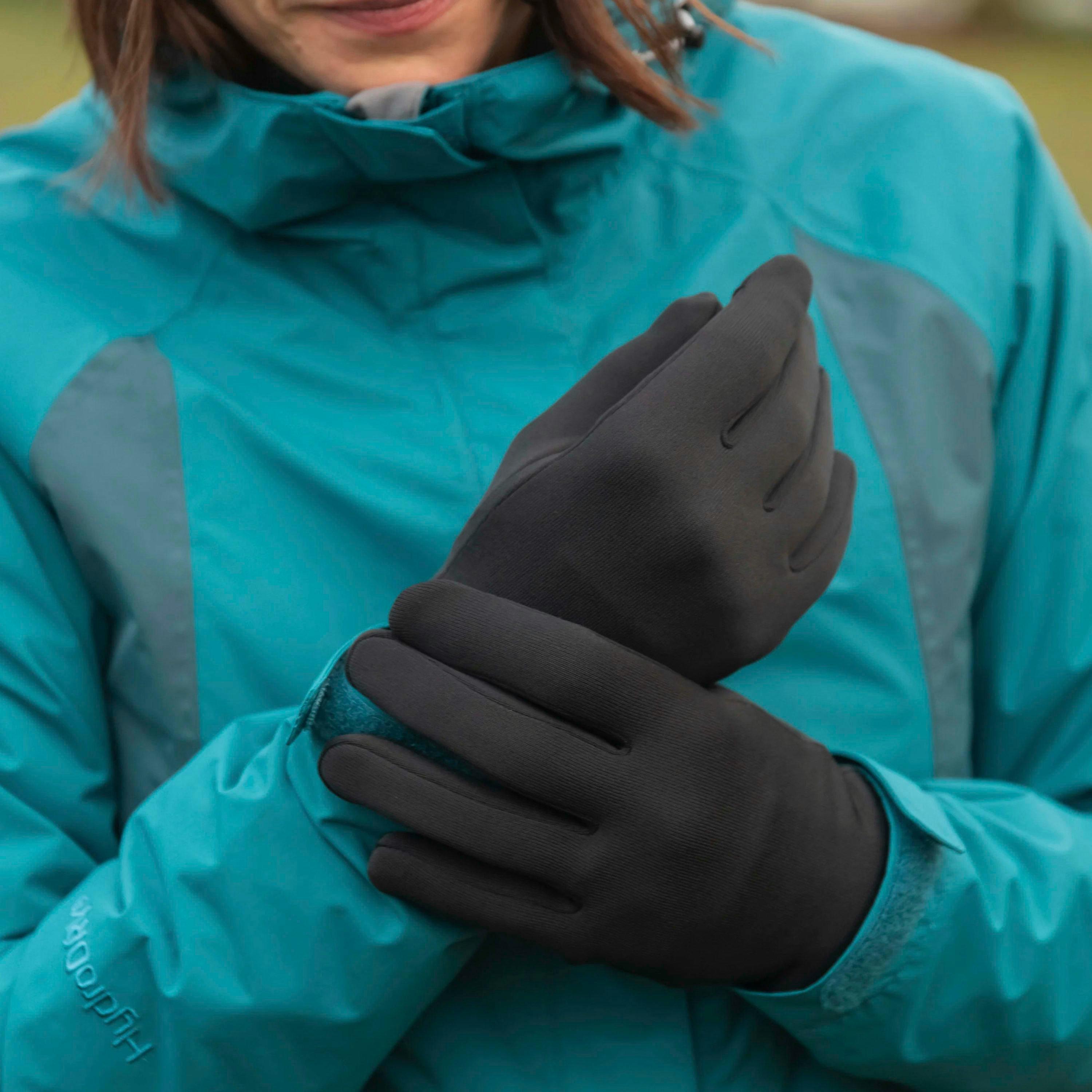 Mens Strath Quick Drying Gloves Lightweight Warm Hiking Walking Fleece , view 3 of 5