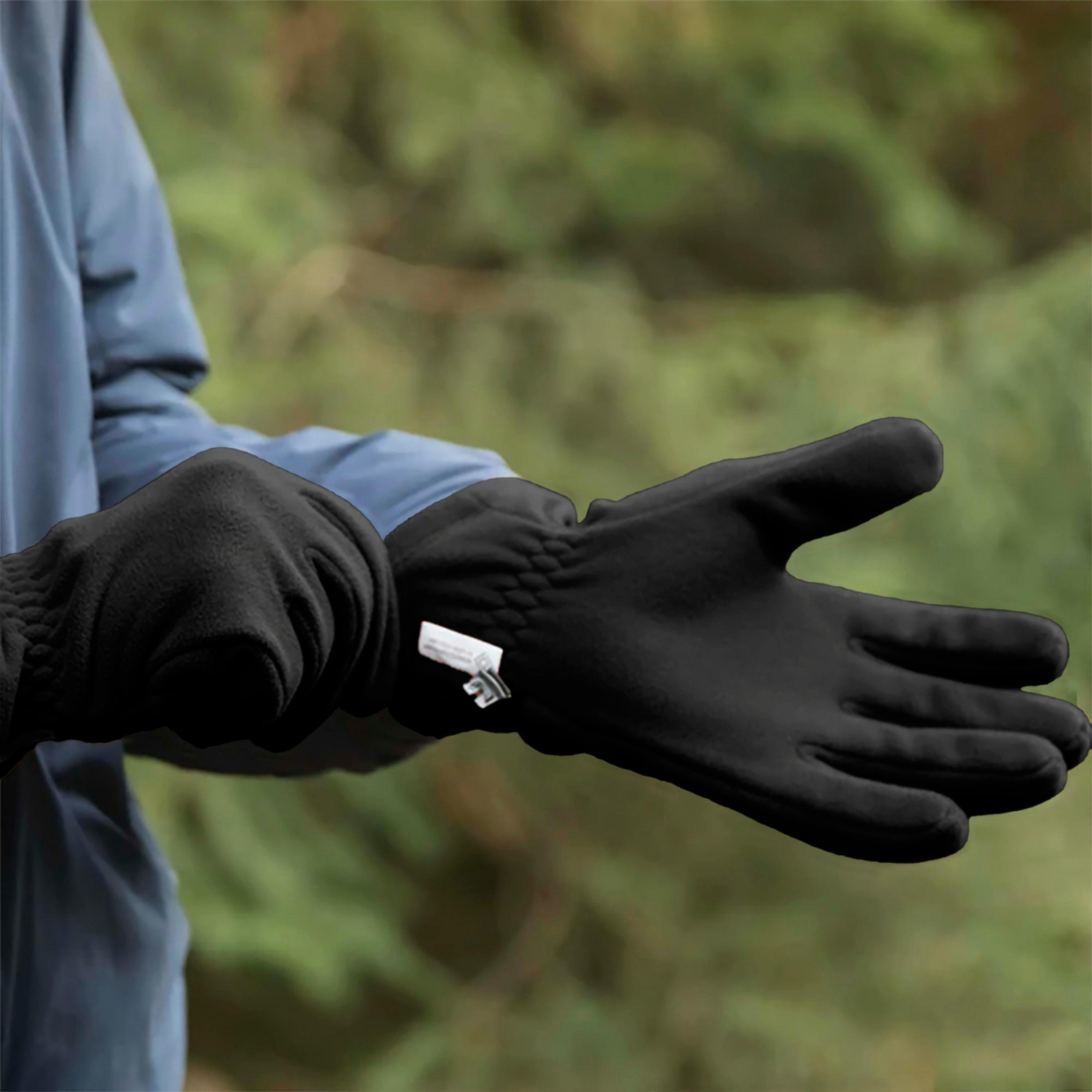 Mens Windproof Fleece Gloves WINDSTOPPER Hiking Lightweight Gloves , view 3 of 5