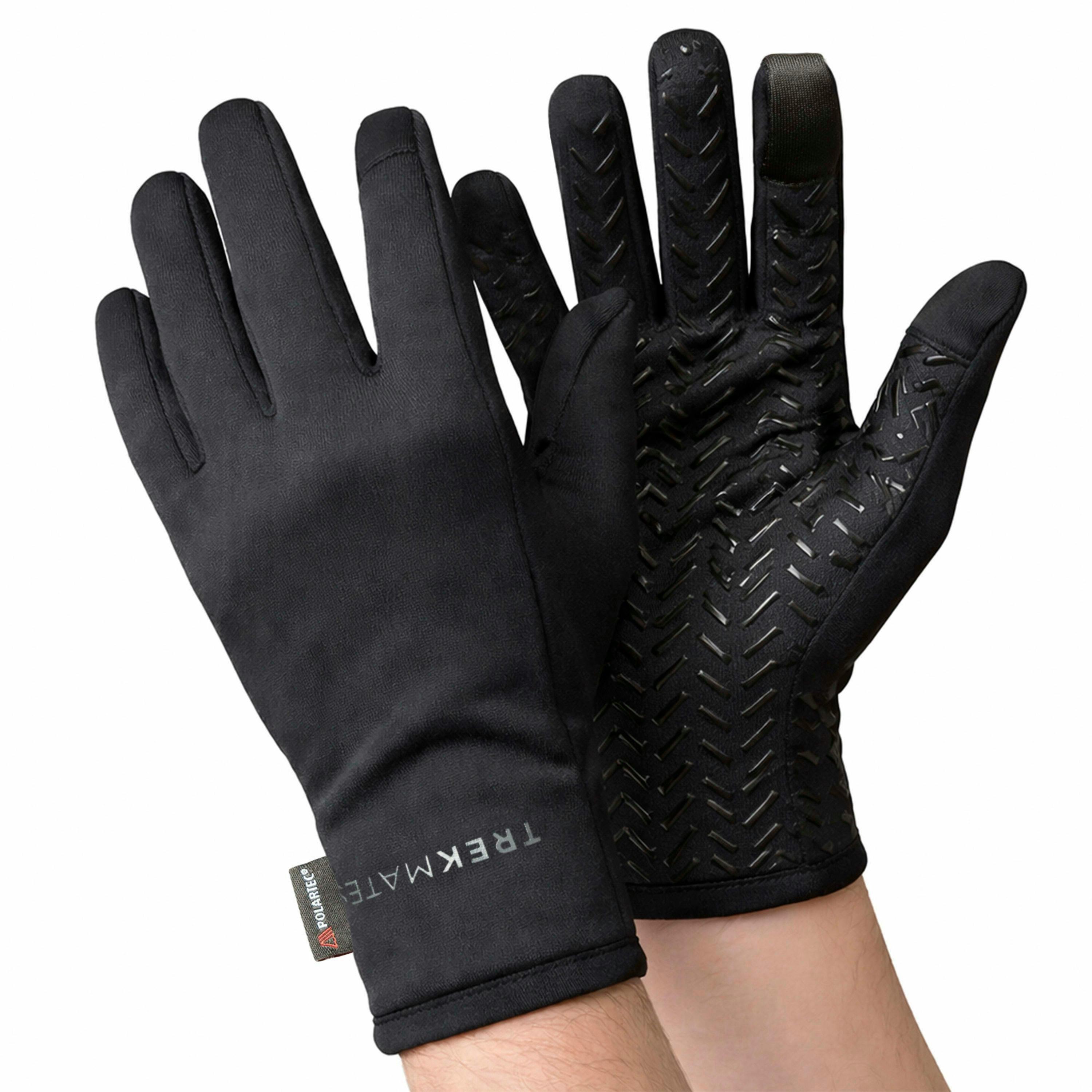 Mens Polartec Power Stretch Lightweight Touchscreen Gloves with Grip , view 2 of 2