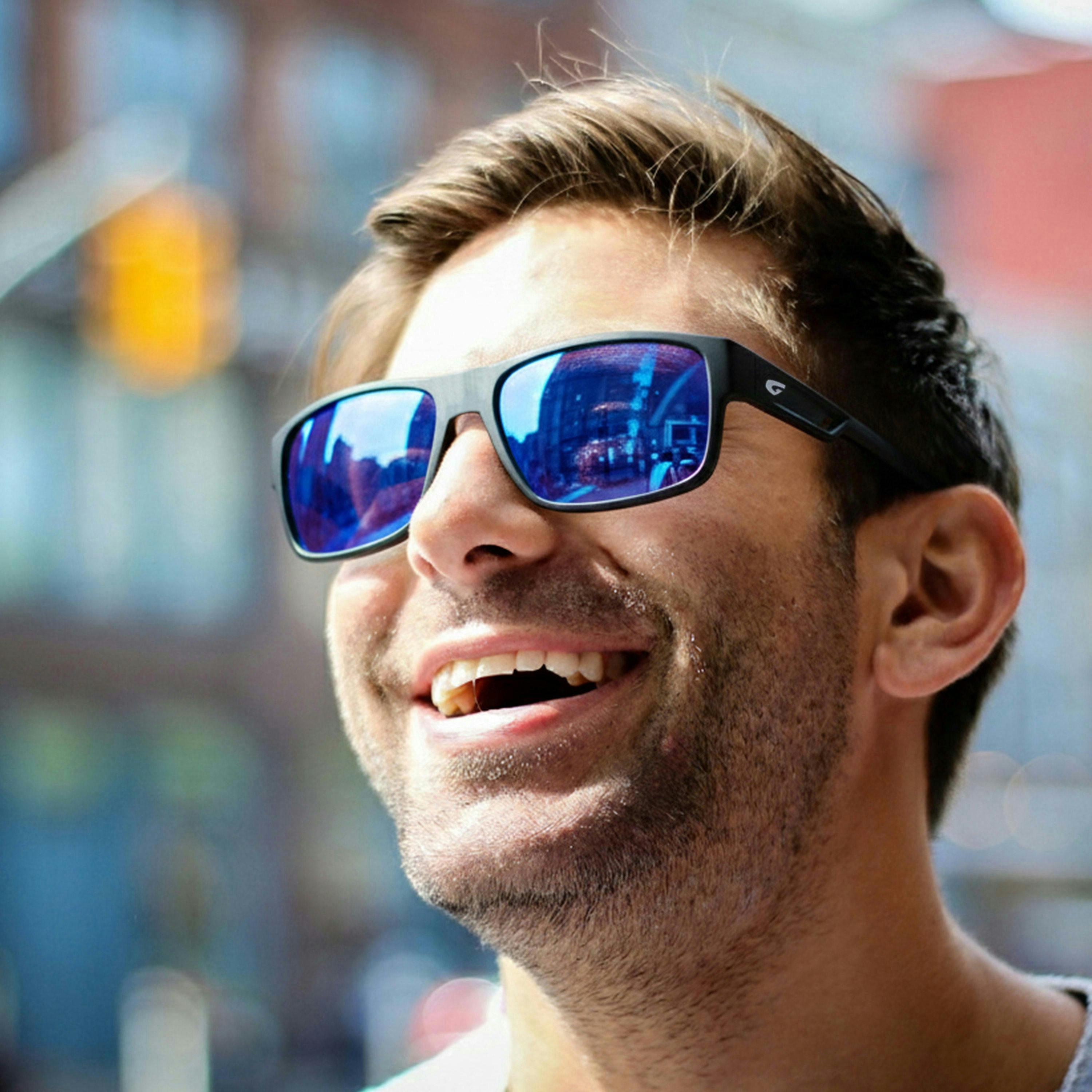 Unisex Sahil Polarised UV400 Sport Sunglasses with Mirror Scratch-Resistant Lens , view 4 of 5
