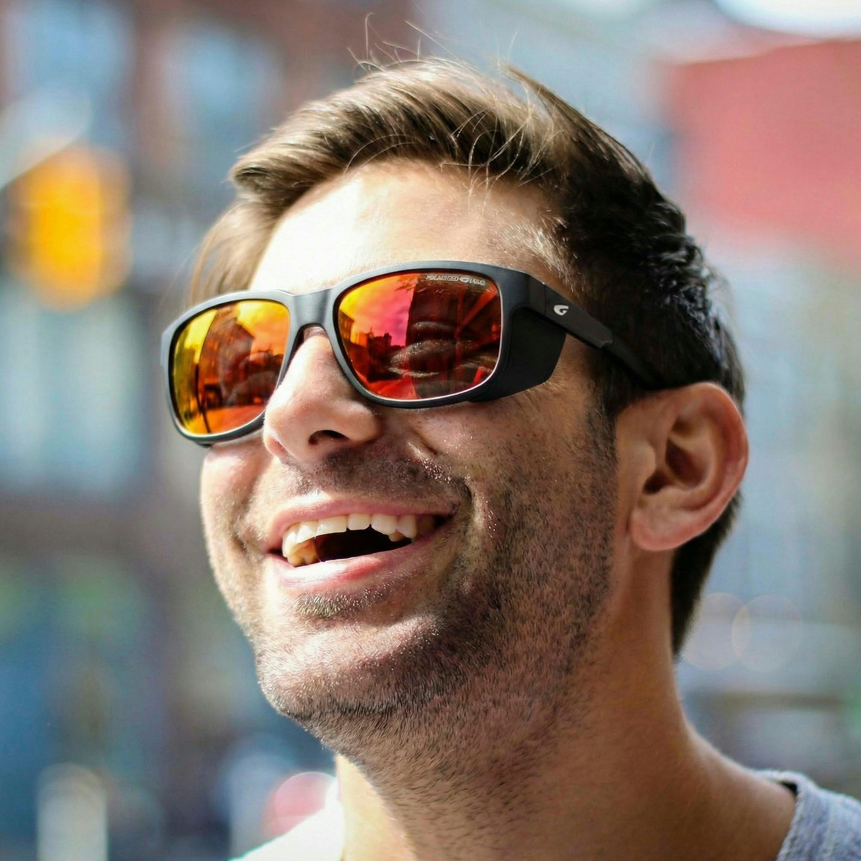 Unisex Polarised UV400 Cat 3 Mountain Sunglasses with Mirror Hydrophobic Lens , view 5 of 5